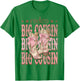 Rodeo Big Cousin Pink Boots Coquette Cow-Girl Birthday Party T-Shirt - T-Shirt | Irish Green