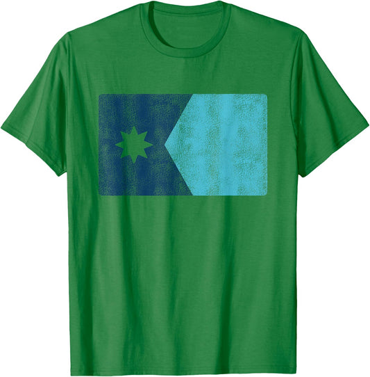 Retro Minnesota Flag MN Souvenir Men Women Kids T-Shirt - T-Shirt | Irish Green