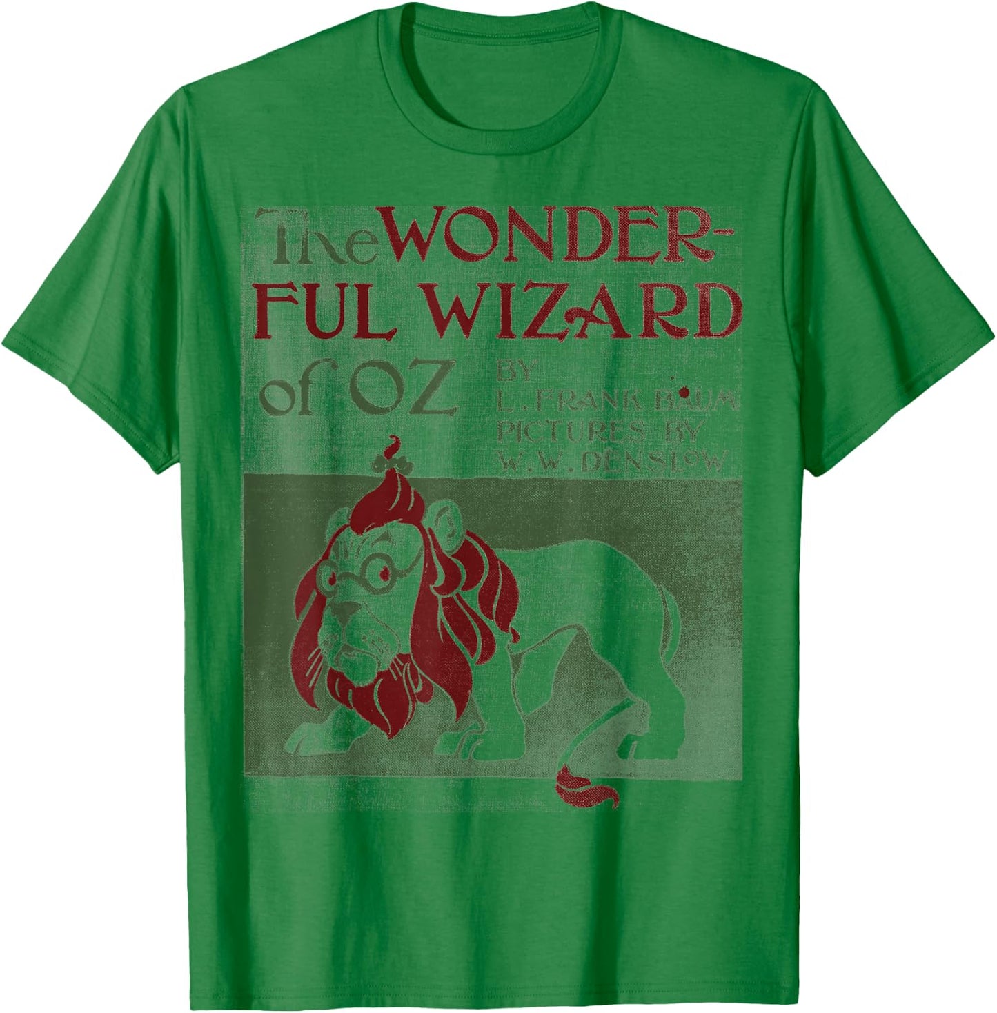 Wizard of oz Shirt Cowardly brave lion Vintage classic book T-Shirt - T-Shirt | Irish Green