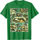 Reptiles Collection Table Turtle Snake Species Vintage T-Shirt - T-Shirt | Irish Green