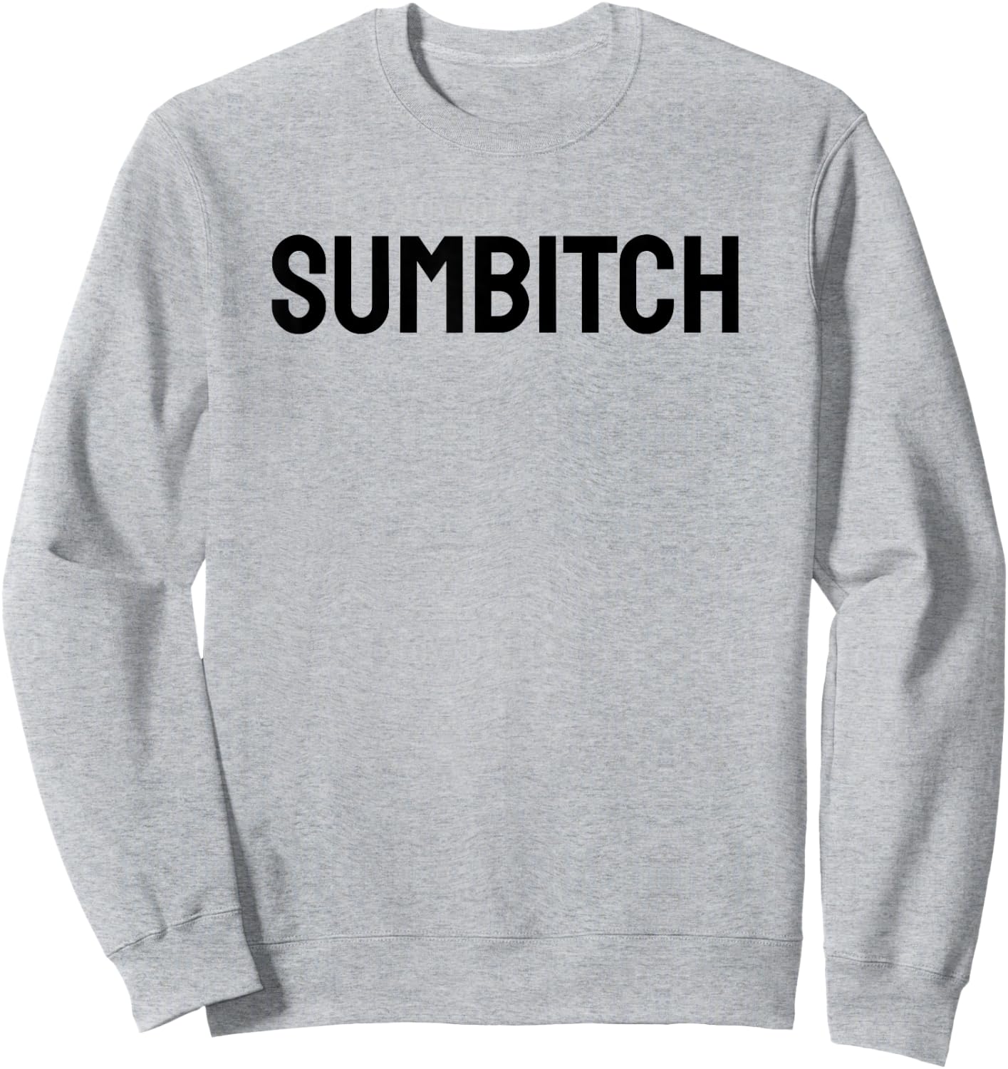 Sumbitch Women's Classic Fit Cotton Polyester Blend White Small Short Sleeve Sweatshirt - Sweatshirt | Ash