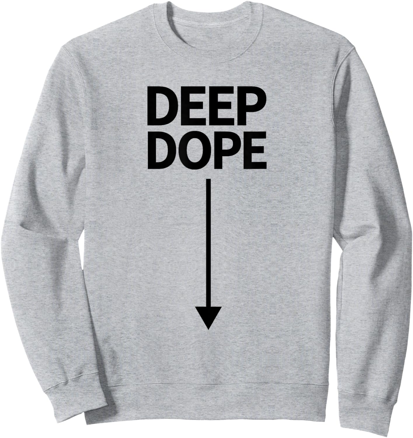 Jirou Deep Dope - with arrow Sweatshirt - Sweatshirt | Ash