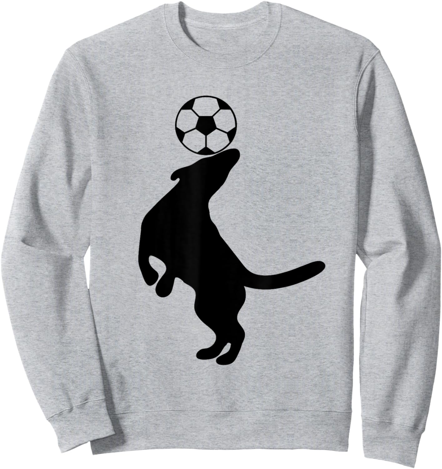 Dog Playing Outdoor Sports Soccer Champ Women Sweatshirt - Sweatshirt | Ash