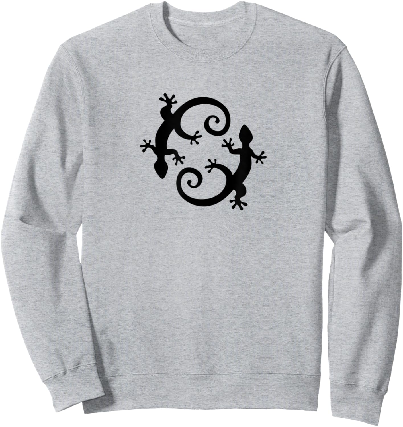 Gecko, lucky charm, lizard, salamander, reptile, animal Sweatshirt - Sweatshirt | Ash