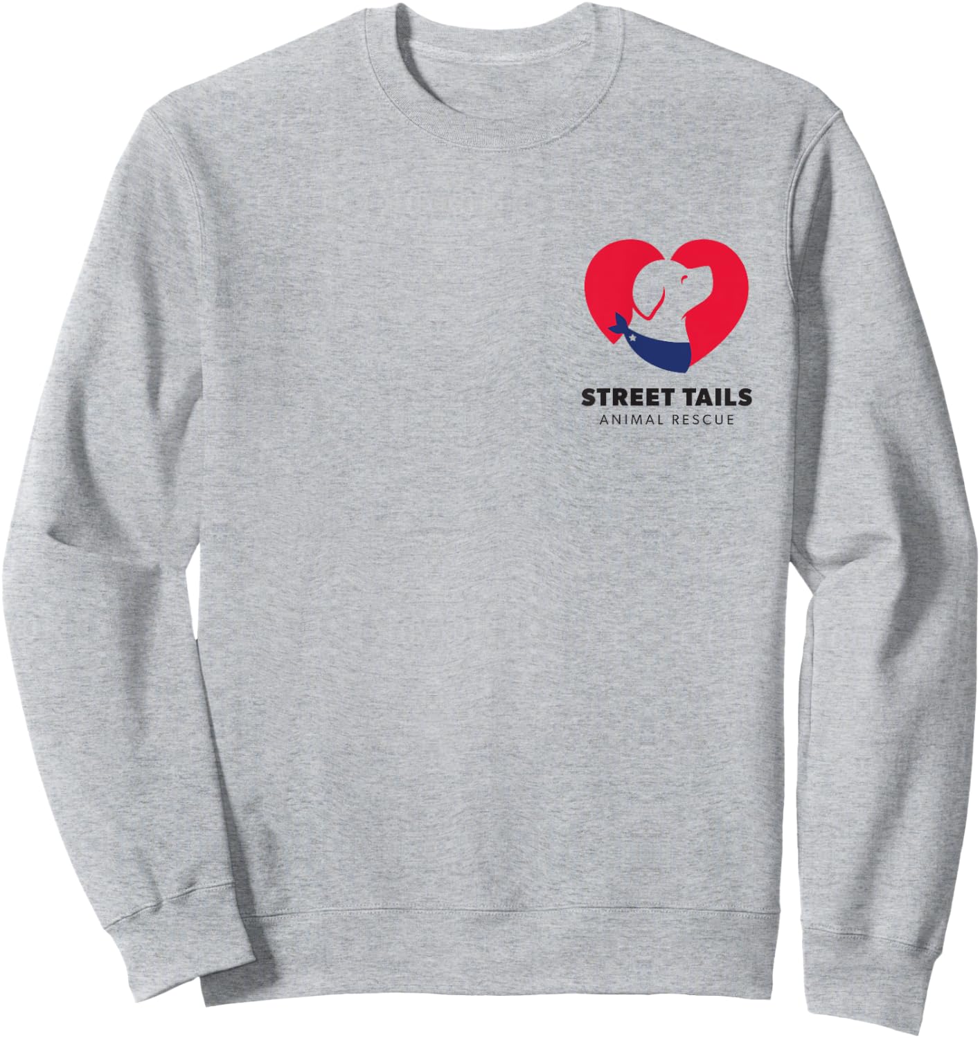 Street Tails Animal Rescue, PocketB Sweatshirt - Sweatshirt | Ash