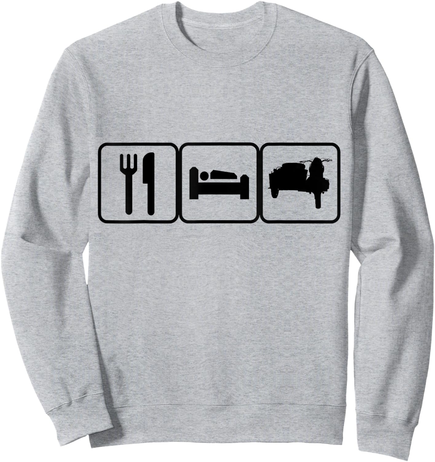 Eat. Sleep. Ride Ural. Repeat. Russian motorbike Sweatshirt - Sweatshirt | Ash