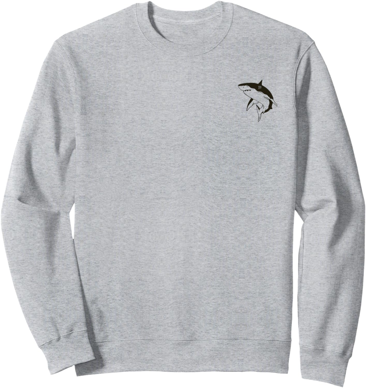 Funny Cute Shark on a Pocket Animal Pets Shark Lover Ocean Sweatshirt - Sweatshirt | Ash