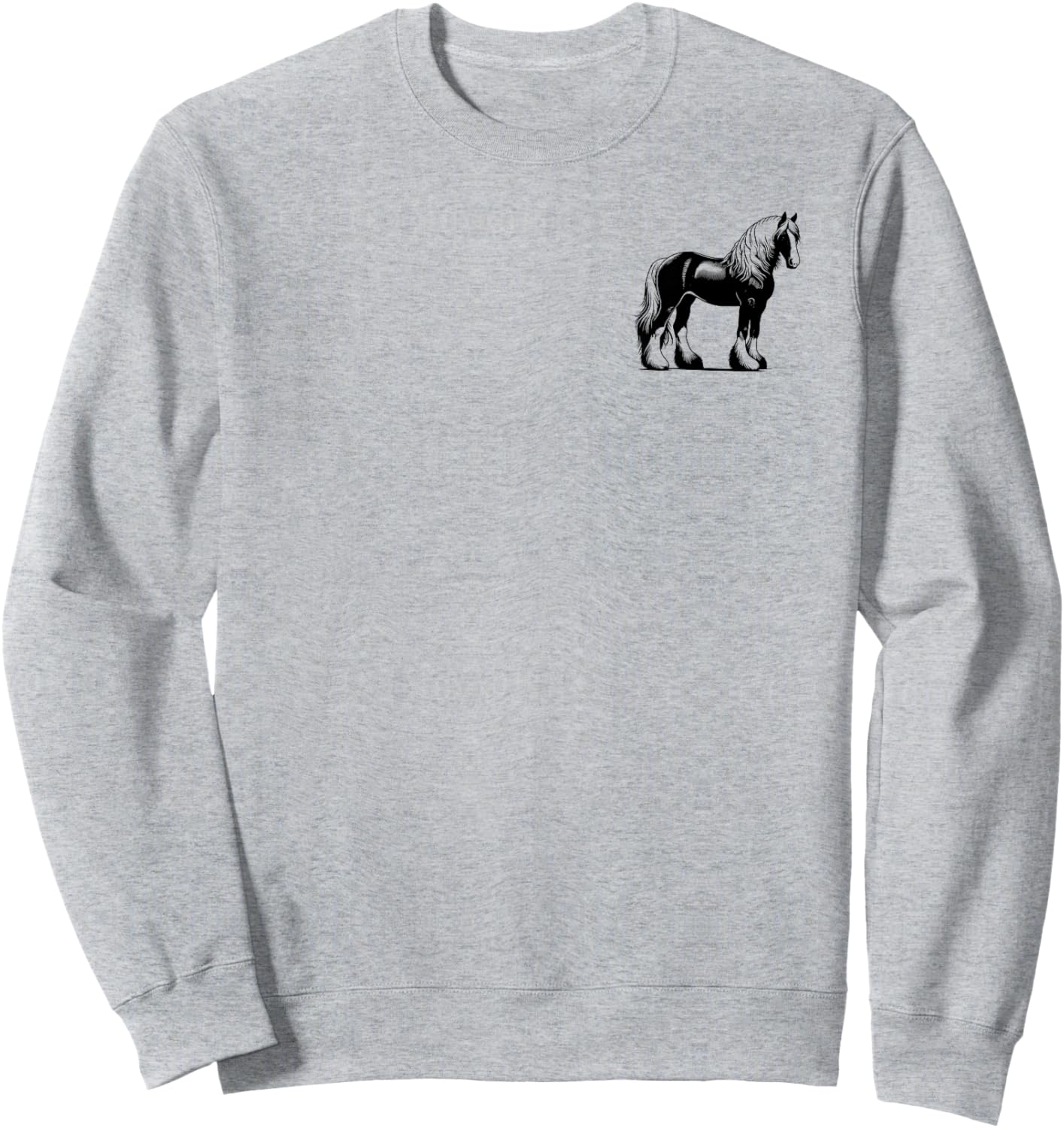 Horse Dad Mom Lover - Monochromatic Haflinger Horse Sweatshirt - Sweatshirt | Ash