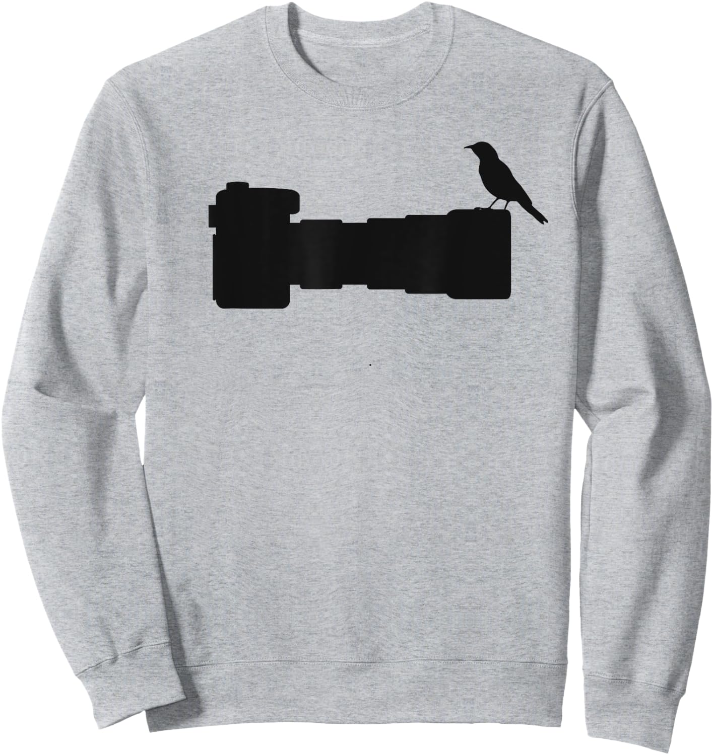 Bird on a Camera; for a Bird Photographer Sweatshirt - Sweatshirt | Ash