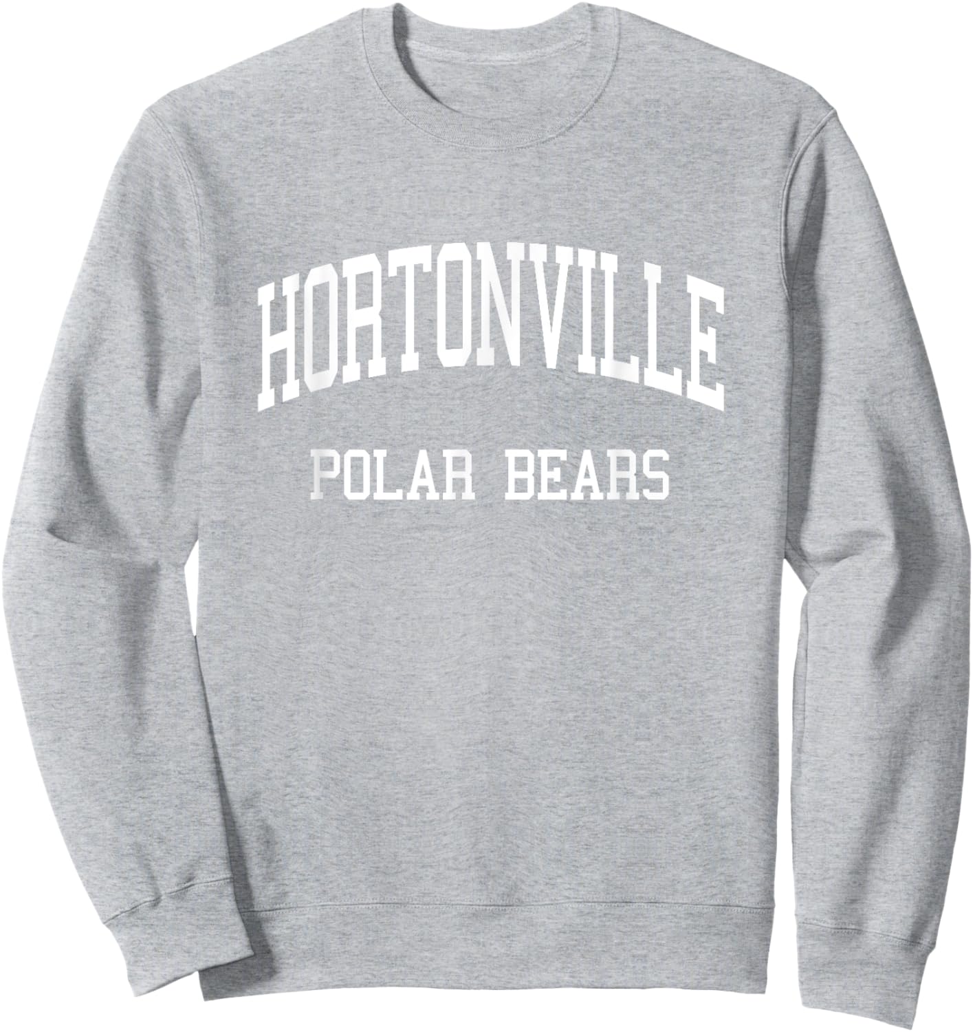 Hortonville High School HS Hortonville WI Retro Sports Sweatshirt - Sweatshirt | Ash