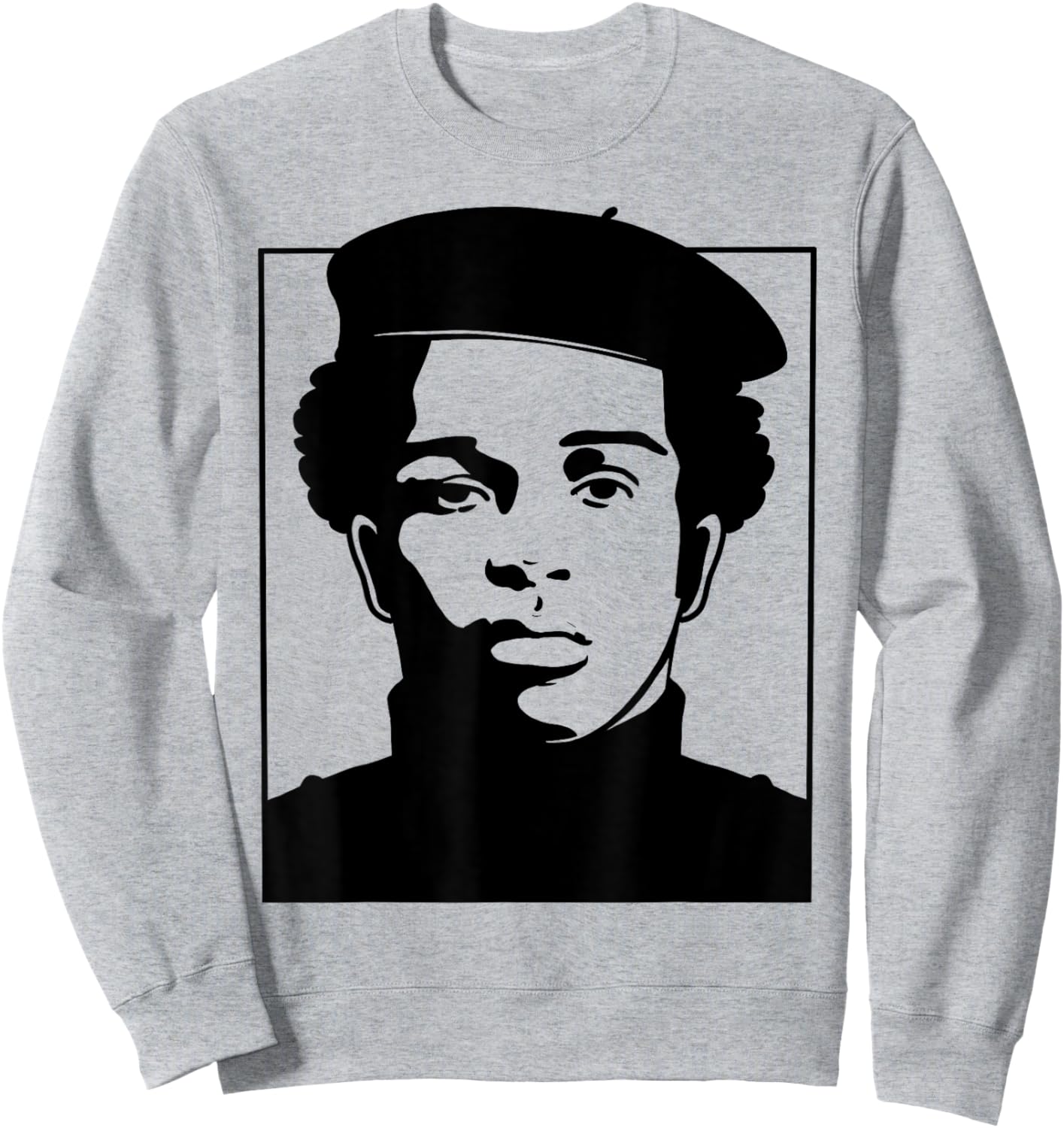 Black History Panther Party Logo 1966 Afro Sweatshirt - Sweatshirt | Ash