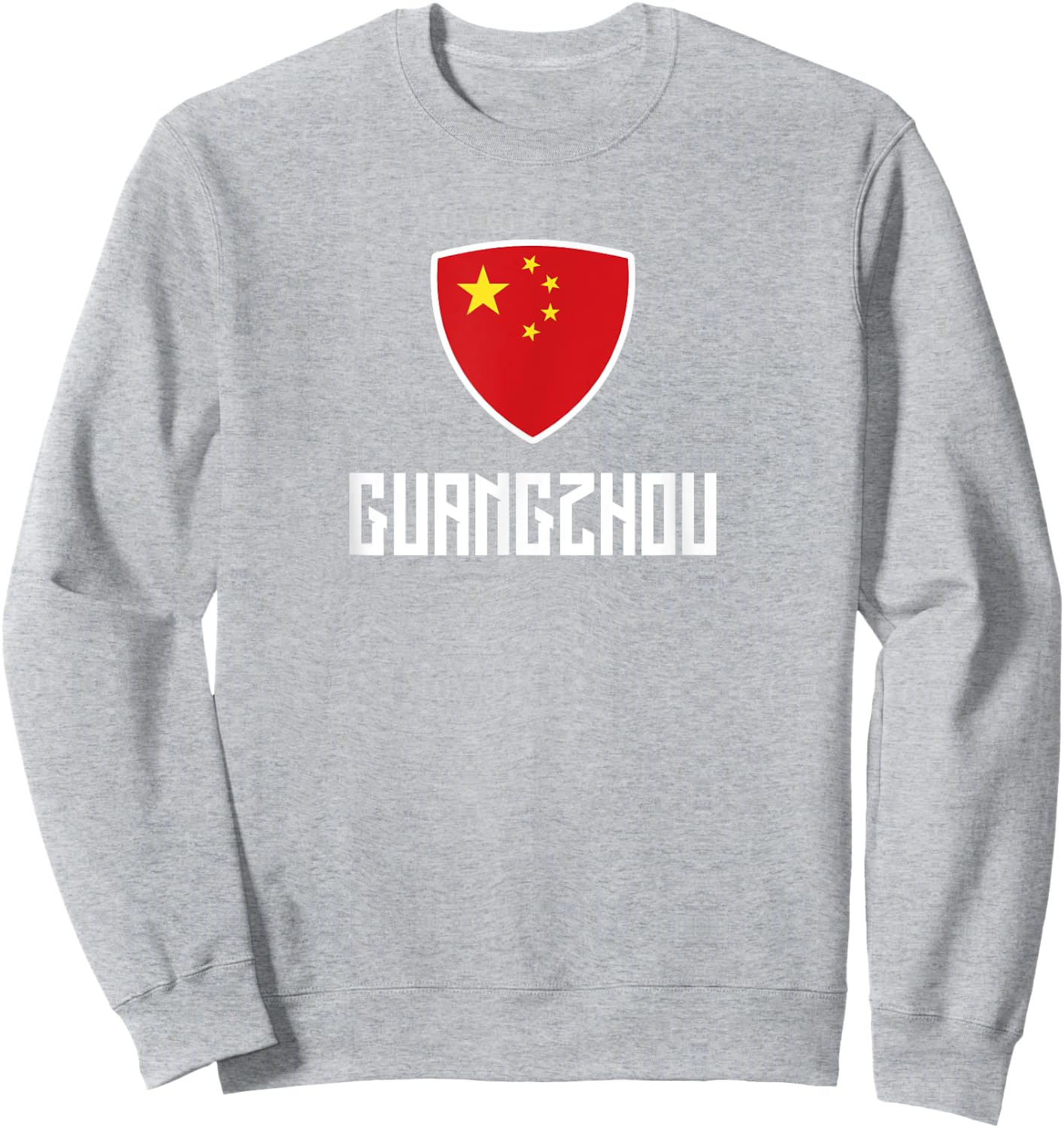 Guangzhou Chinese Flag Roots Heritage China Sweatshirt - Sweatshirt | Ash