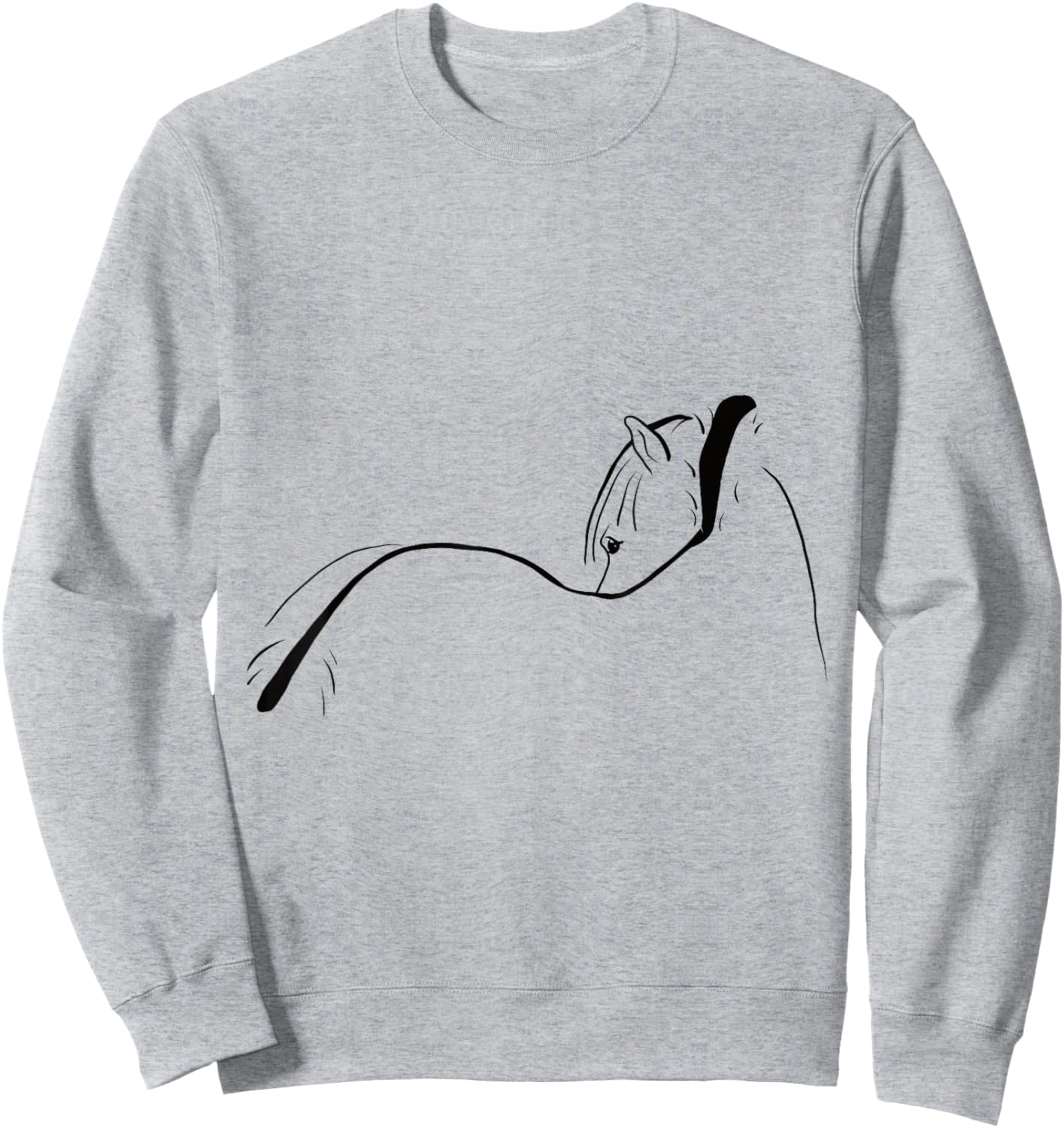 Fjord Horse With Eel Streak Sweatshirt - Sweatshirt | Ash