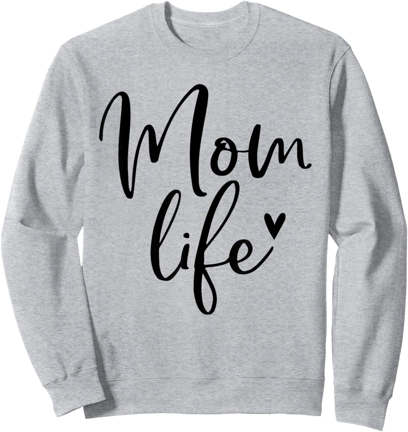 Mom Life Gifts Mom Life Heart Mama Sweatshirt - Sweatshirt | Ash