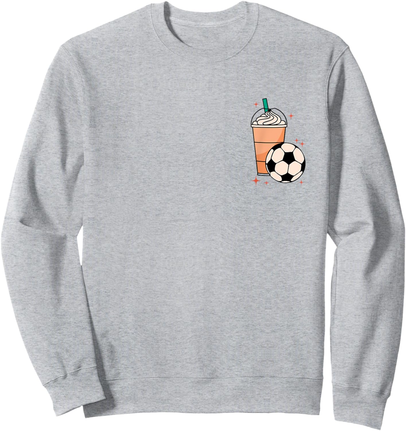 Weekends Iced Coffee And Soccer Retro Groovy Soccer Mom Sweatshirt - Sweatshirt | Ash
