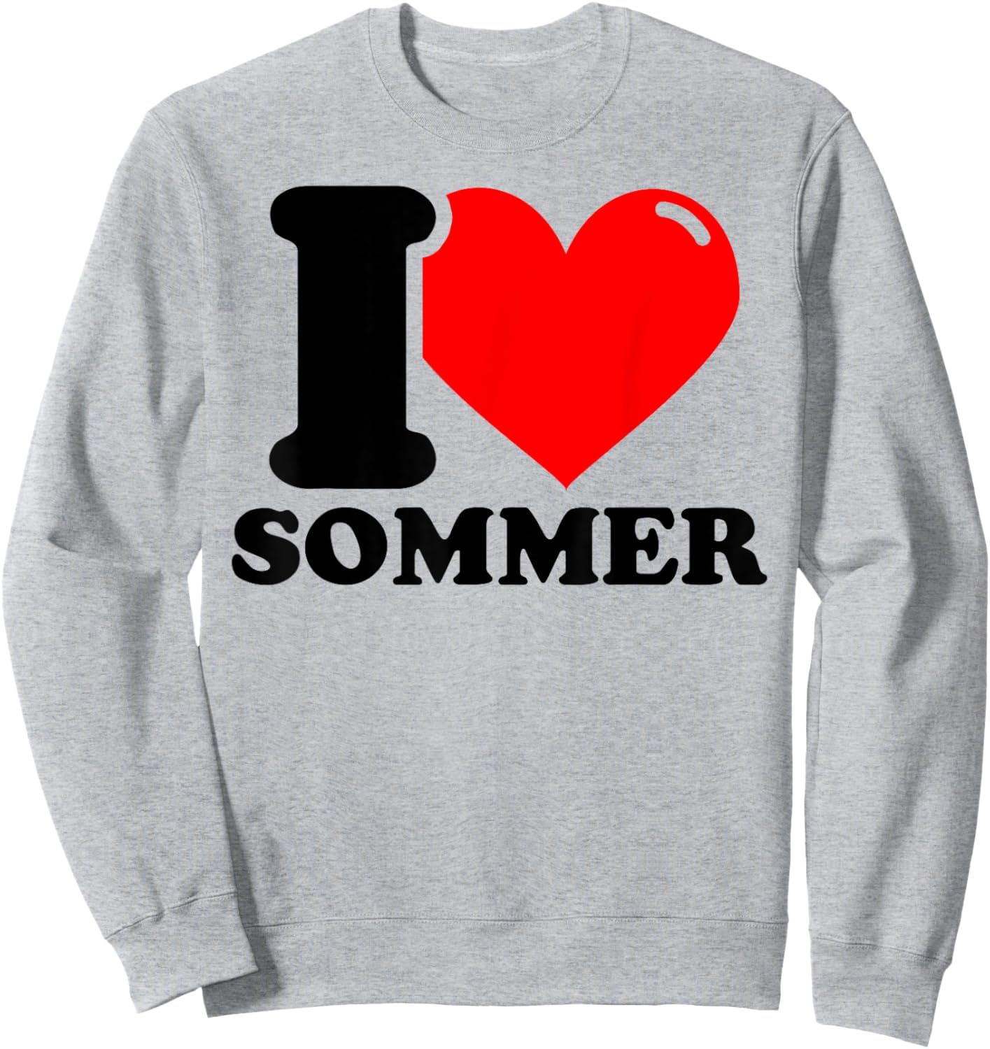 I LOVE Sommer Sweatshirt - Sweatshirt | Ash