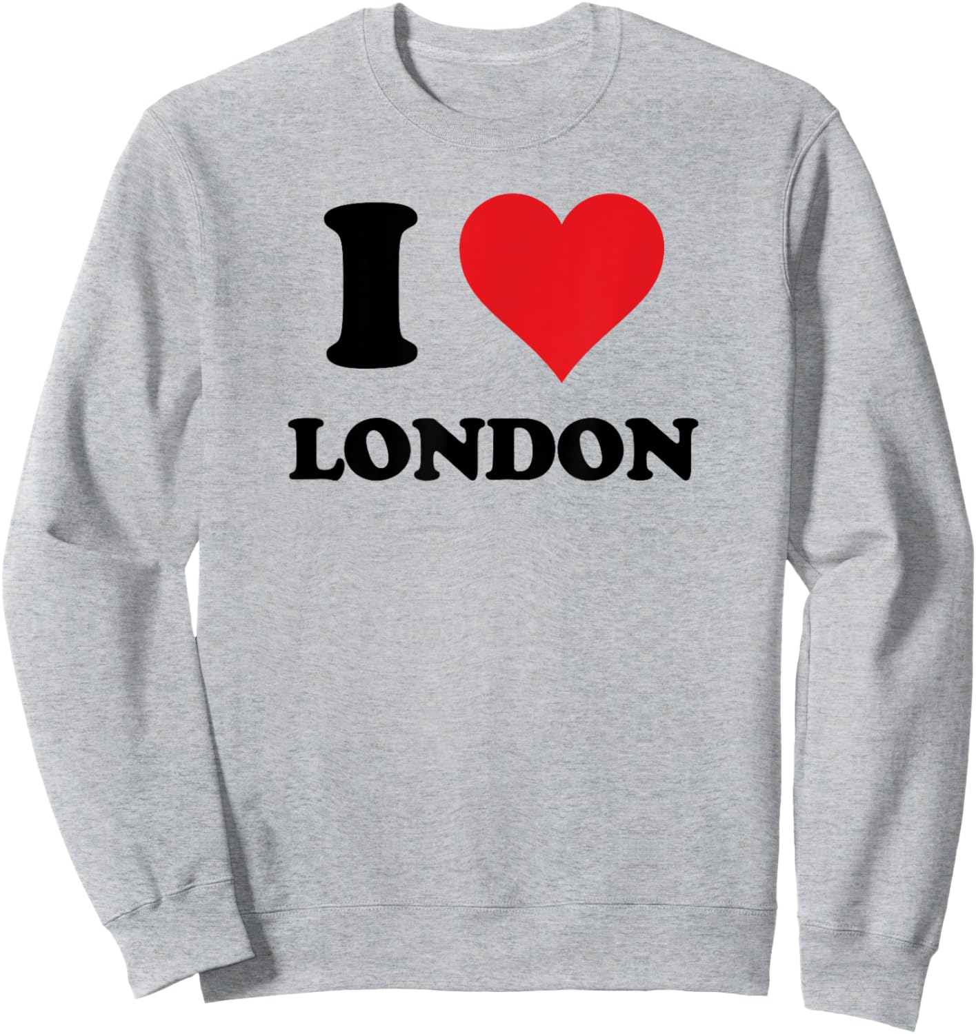 I Heart London First Name I Love Personalized Stuff Sweatshirt - Sweatshirt | Ash