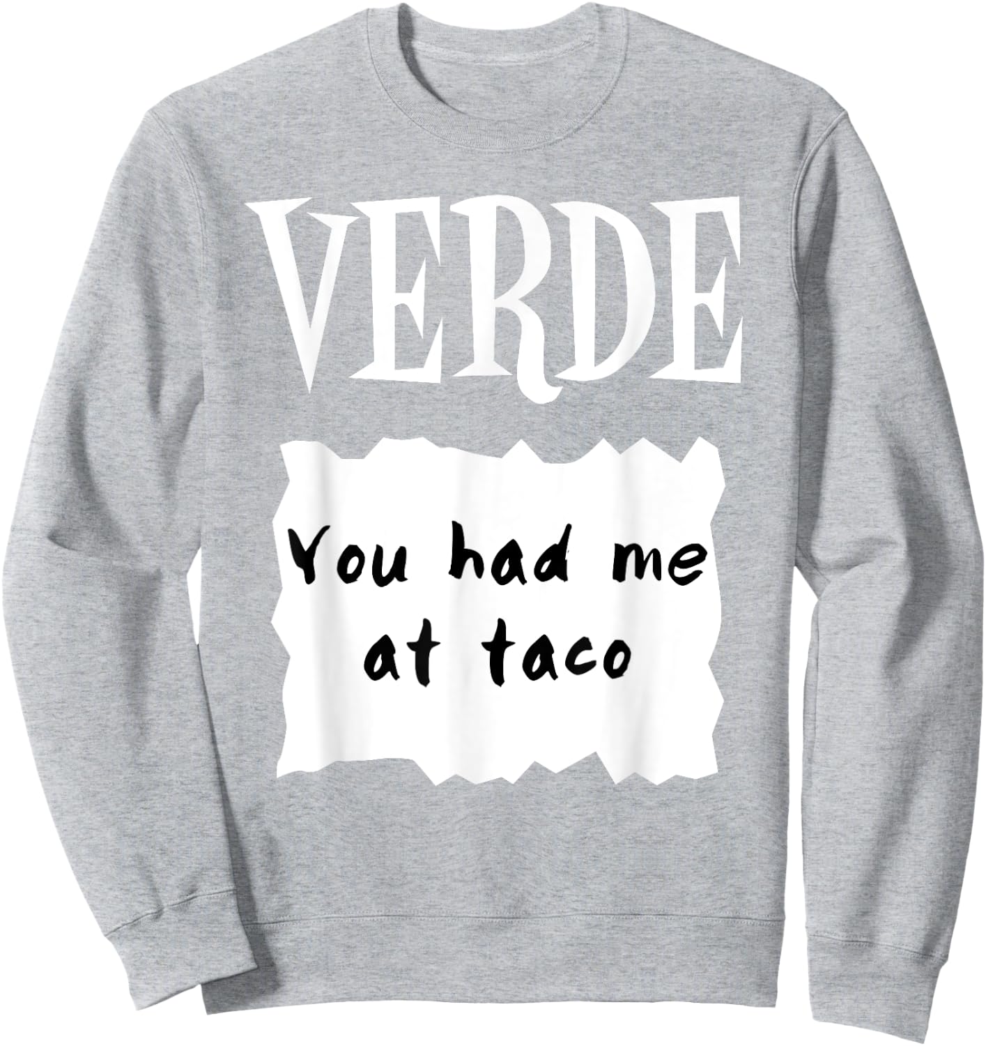 HOT SAUCES Halloween Costumes Green Salsa VERDE SAUCE Sweatshirt - Sweatshirt | Ash