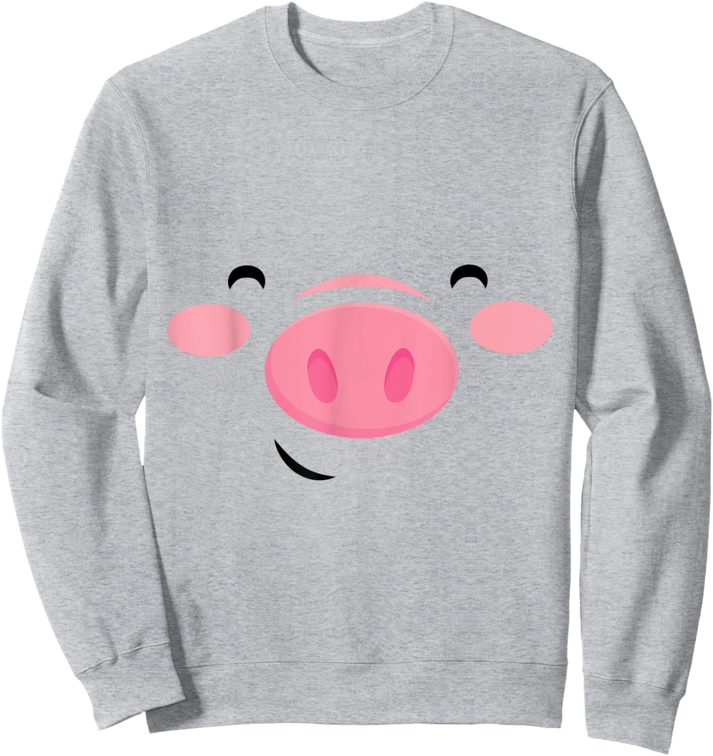 Pigface shirt Pig Face shirt Pig Face Costume Halloween Sweatshirt - Sweatshirt | Ash