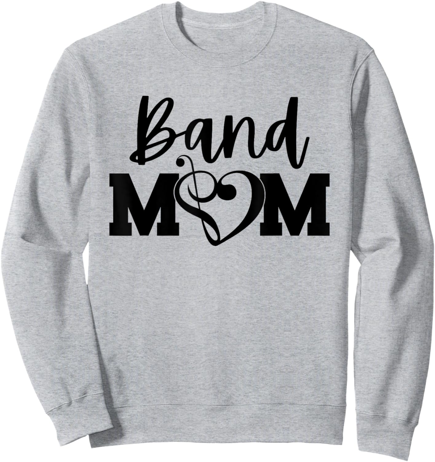 Band Mom Proud Band Mom Musical Marching Band Trumpet Sweatshirt - Sweatshirt | Ash