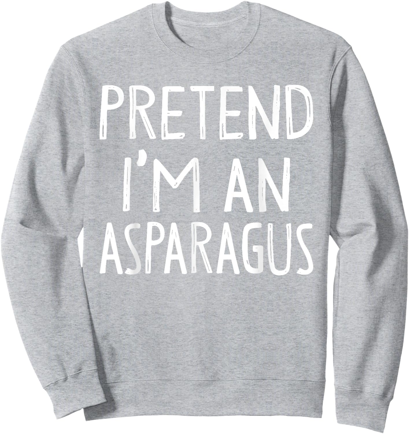Pretend I'm An Asparagus Matching Costume Easy Halloween Sweatshirt - Sweatshirt | Ash