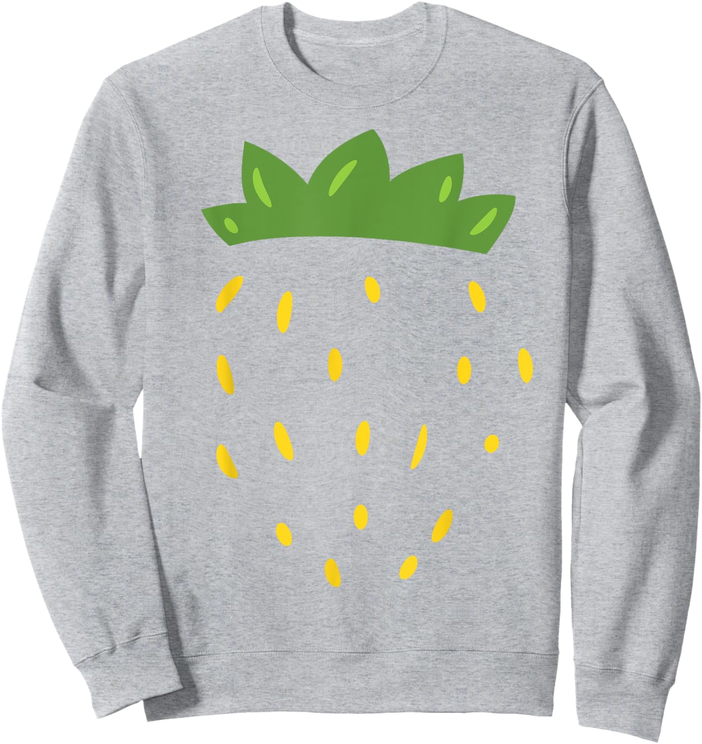 Lazy Strawberry Costume Strawberry Disguise Funny Strawberry Sweatshirt - Sweatshirt | Ash