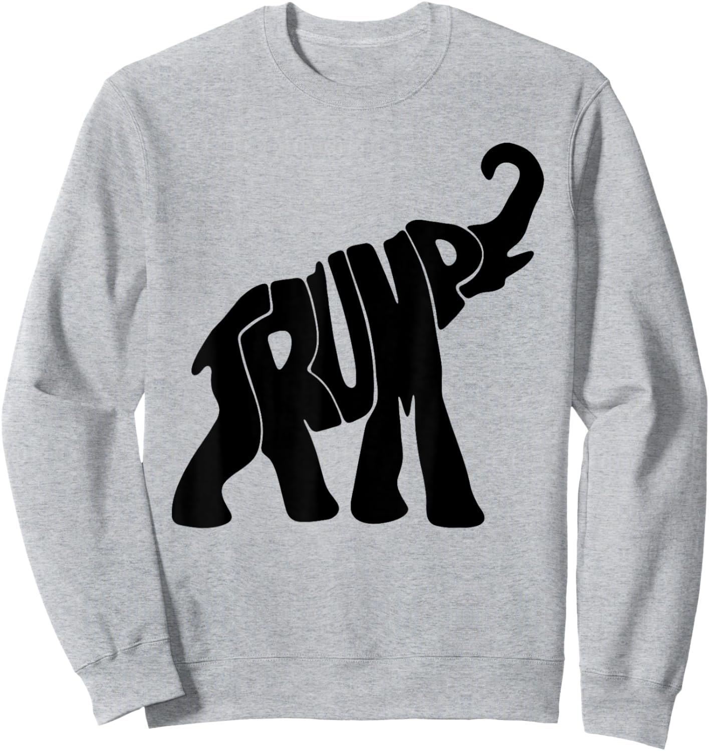 Elehphant Trump Sweatshirt - Sweatshirt | Ash