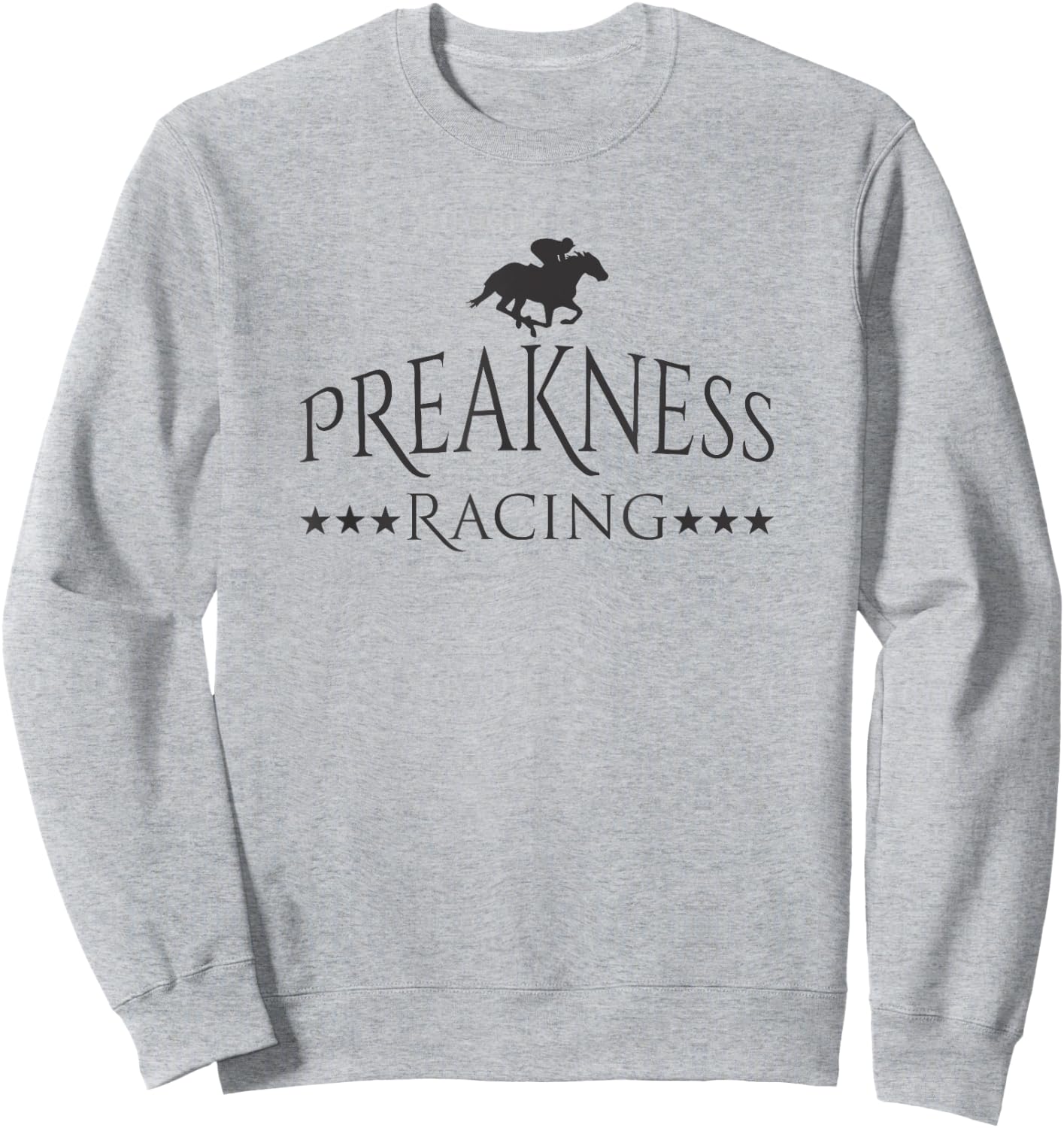 Preakness Racing Men Women Kids Shirt Stakes Triple Racing Sweatshirt - Sweatshirt | Ash
