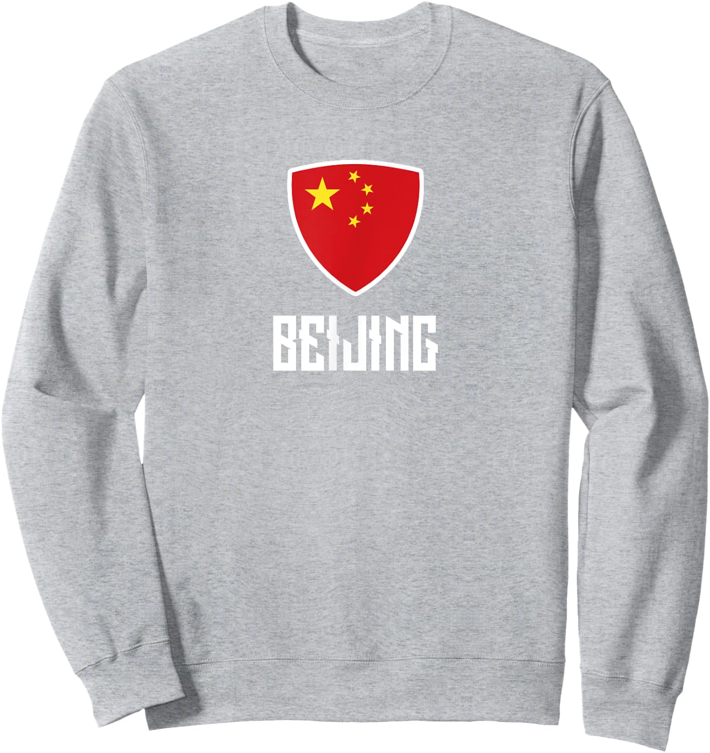 Beijing Chinese Flag Roots Heritage China Sweatshirt - Sweatshirt | Ash