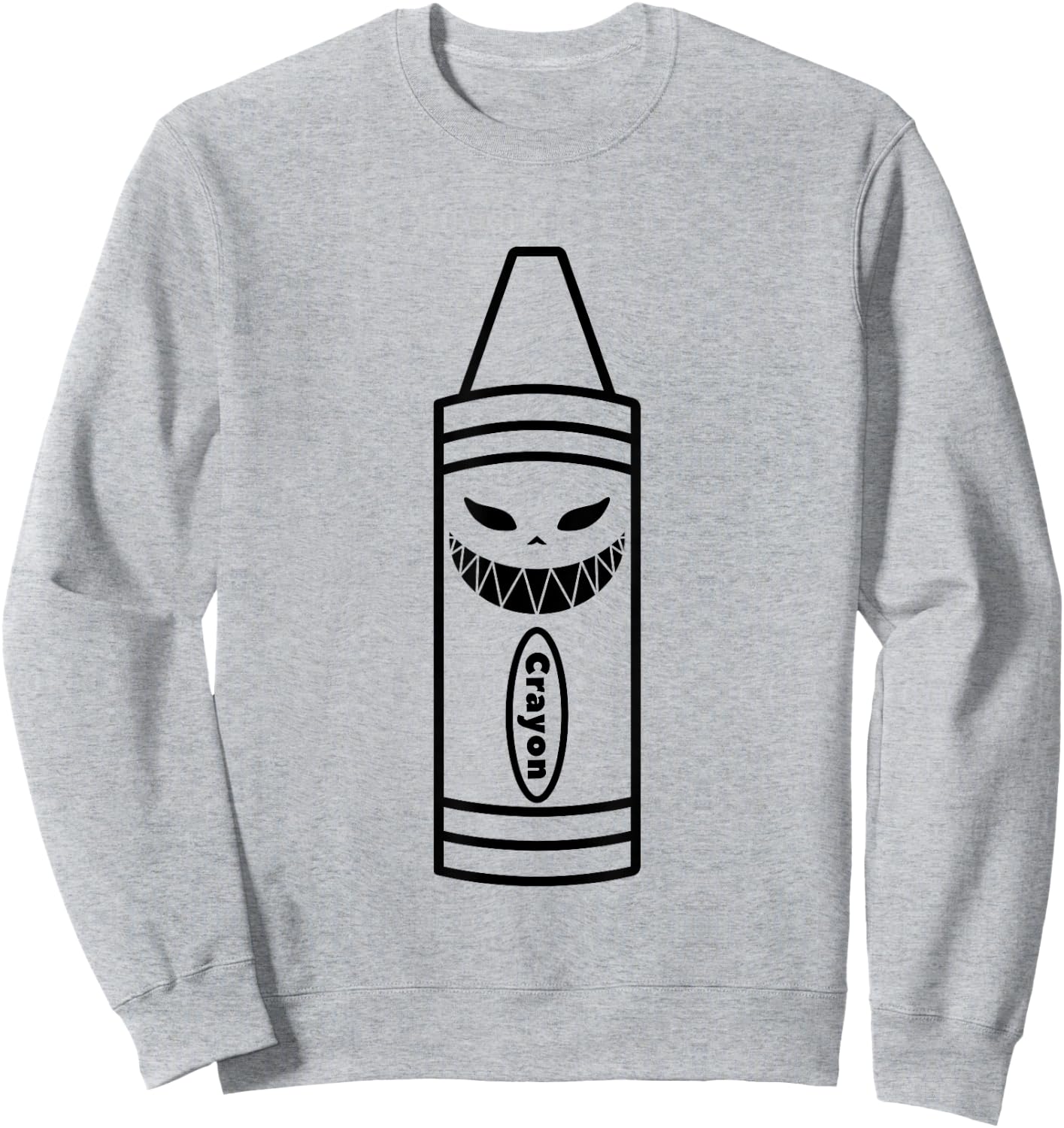 Scary Crayon Box Halloween Easy Costume Couples Adults Kids Sweatshirt - Sweatshirt | Ash