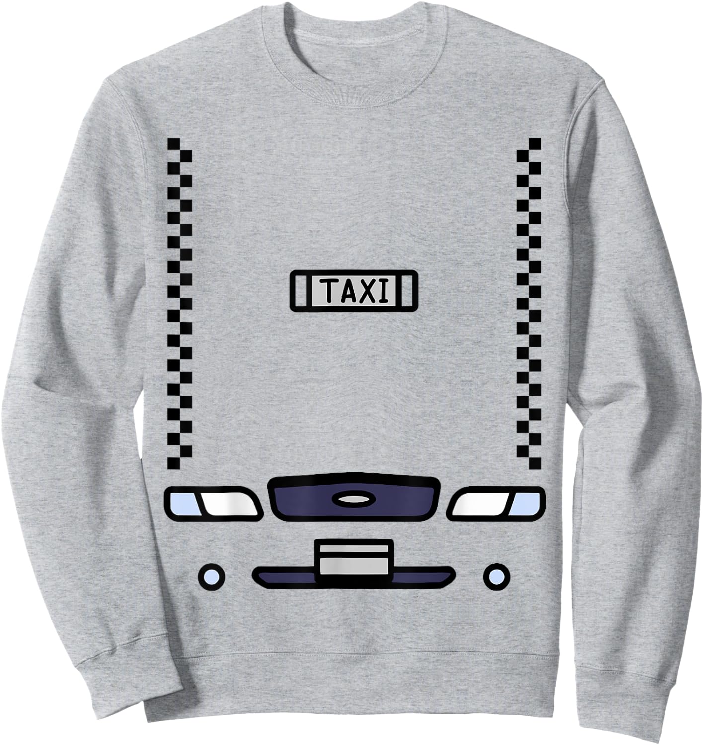 Halloween Budget Costume Yellow Taxi Funny Sweatshirt - Sweatshirt | Ash