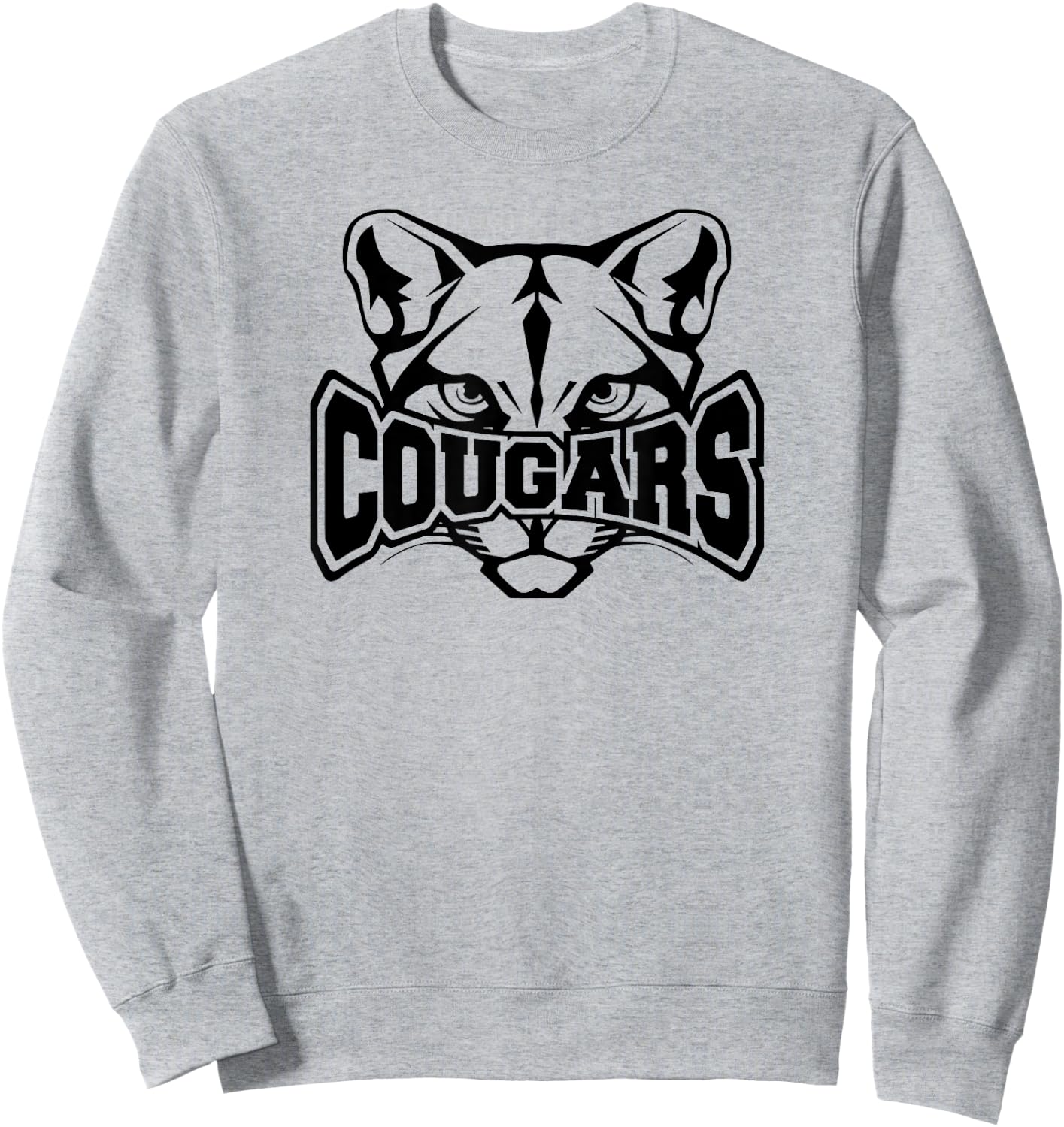 Cougars Teacher Student School Sports Fan Team Spirit Sweatshirt - Sweatshirt | Ash