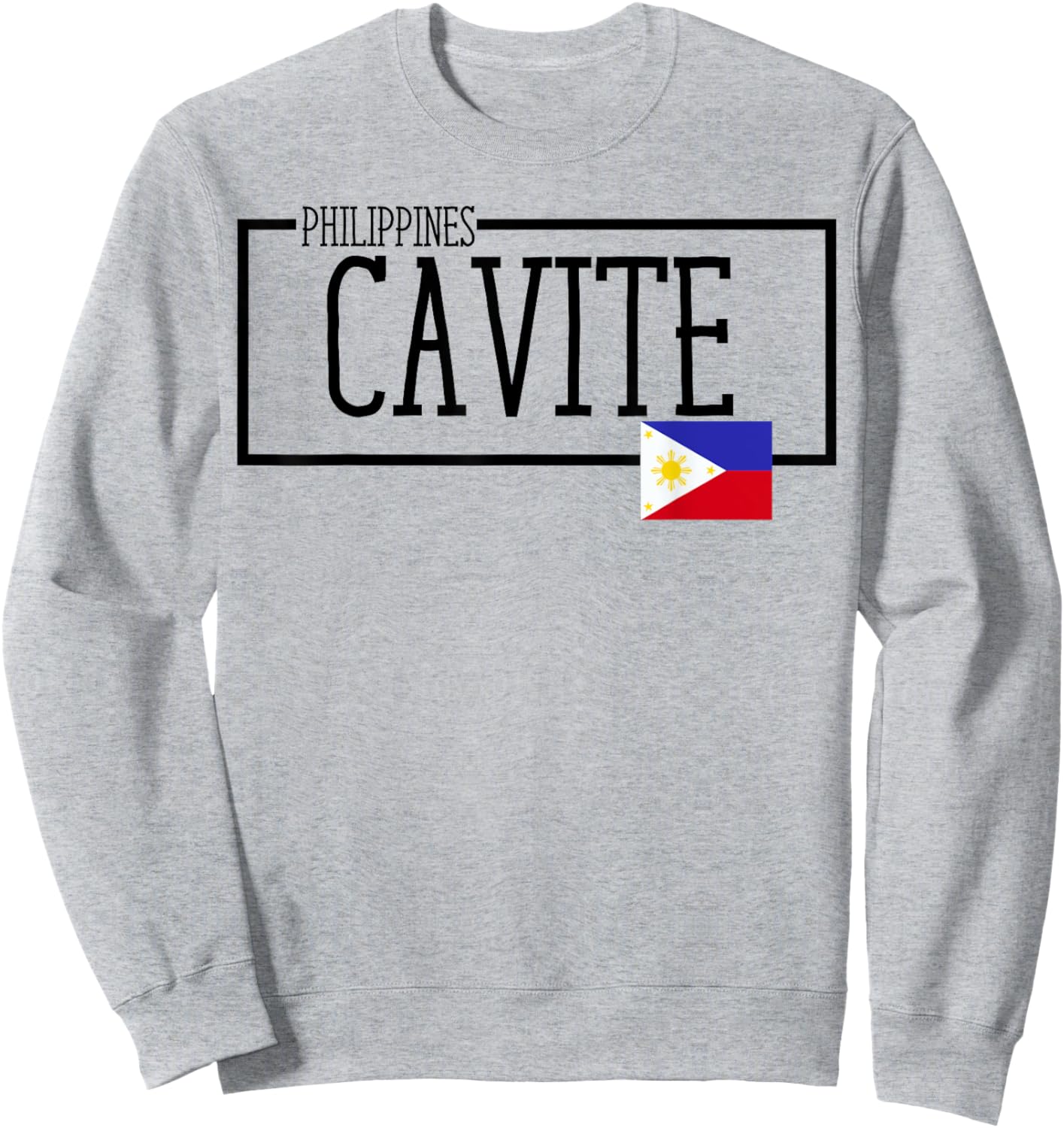 Novelty Saying Cavite City Filipino Philippines Women Men Sweatshirt - Sweatshirt | Ash