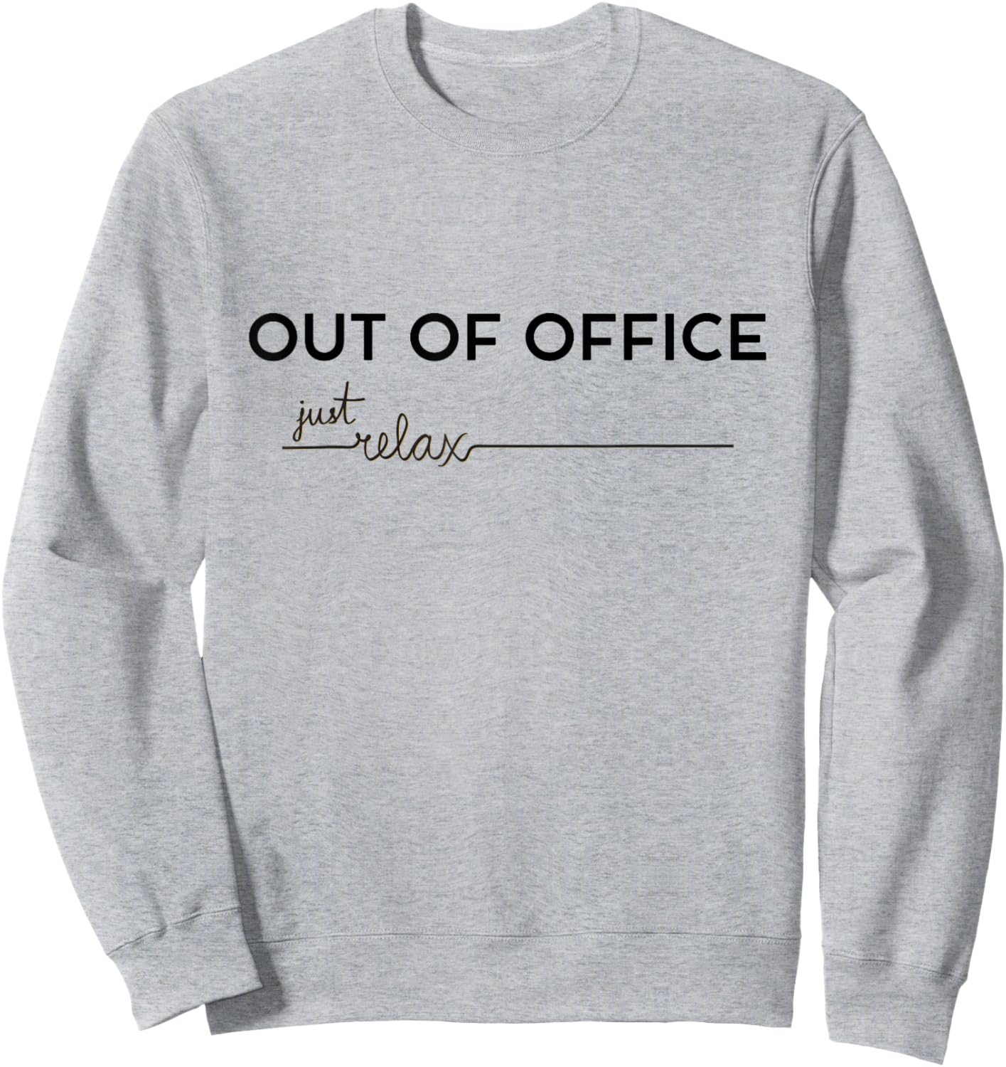 Out of Office Urlaub Liebhaber Homeoffice Sweatshirt - Sweatshirt | Ash