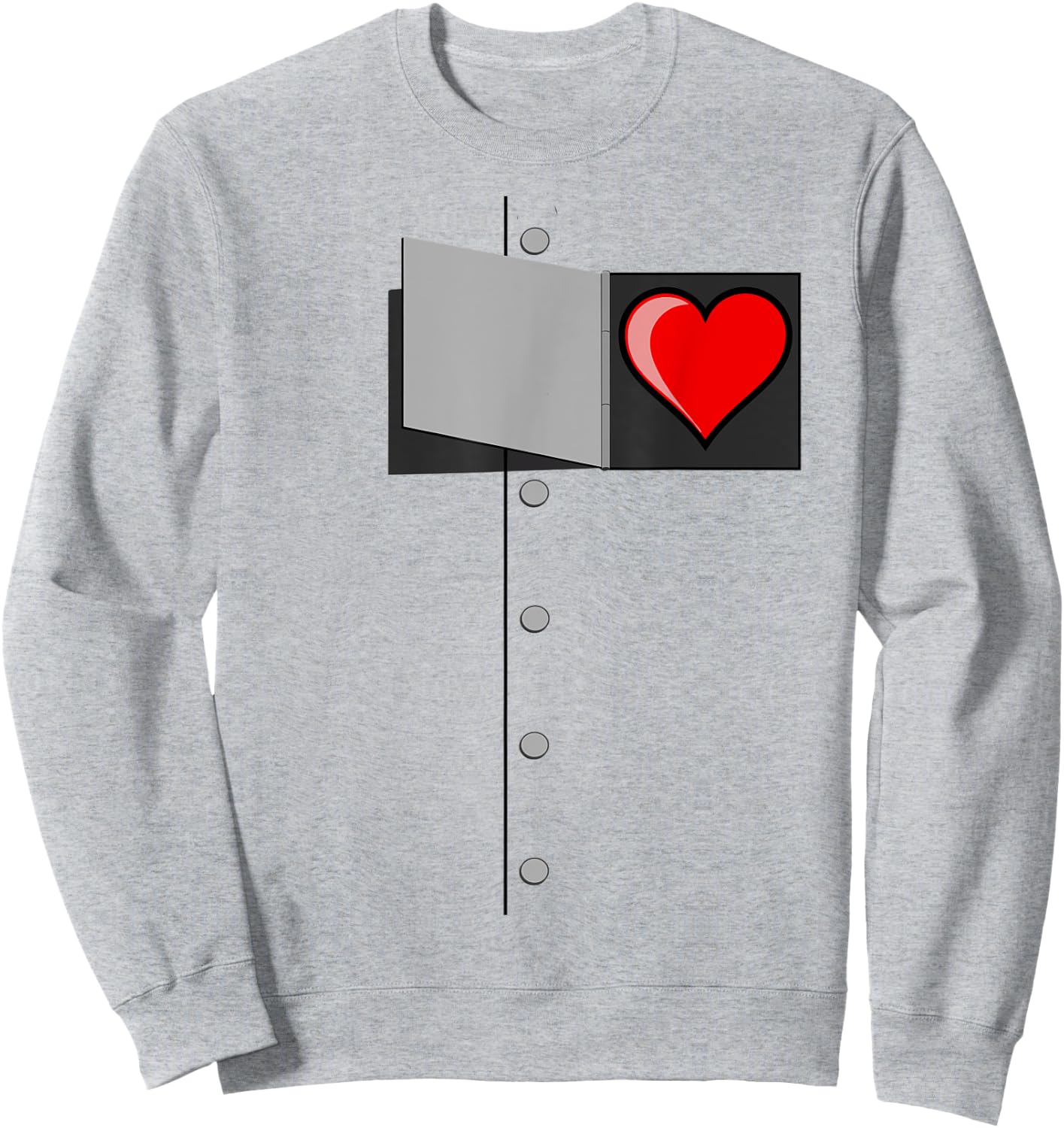 OZ Tinman Shirt-OZ Halloween Tin Man Heart Costume Sweatshirt - Sweatshirt | Ash