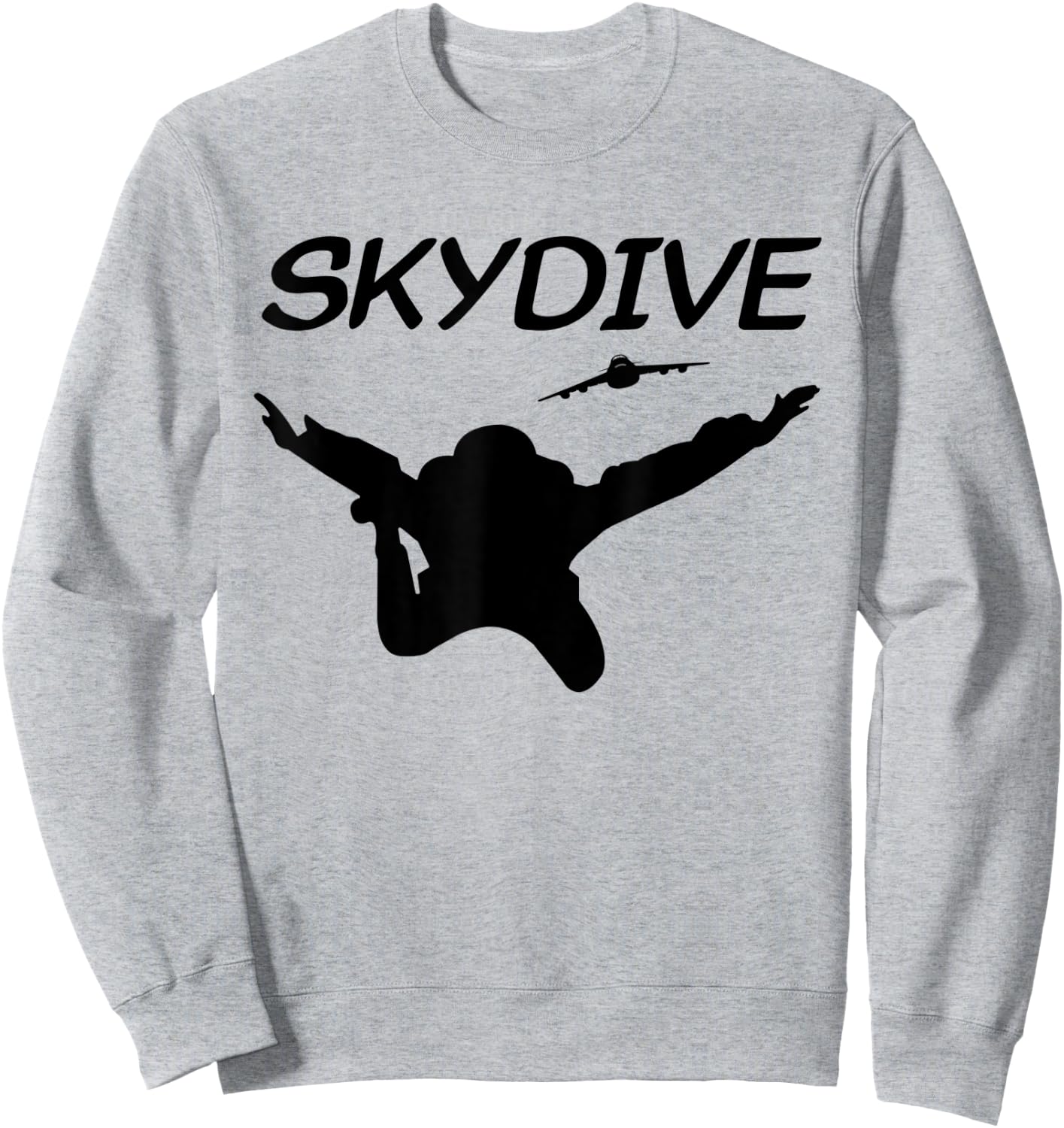 Skydiver Skydiving Falling Parachutist Sweatshirt - Sweatshirt | Ash