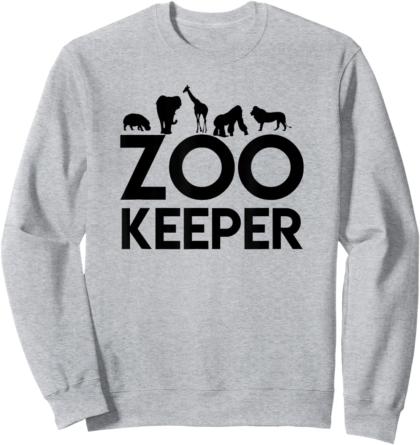 Zookeeper - Zookeeper Gift Animal Lover Zookeeper Outfit Sweatshirt - Sweatshirt | Ash