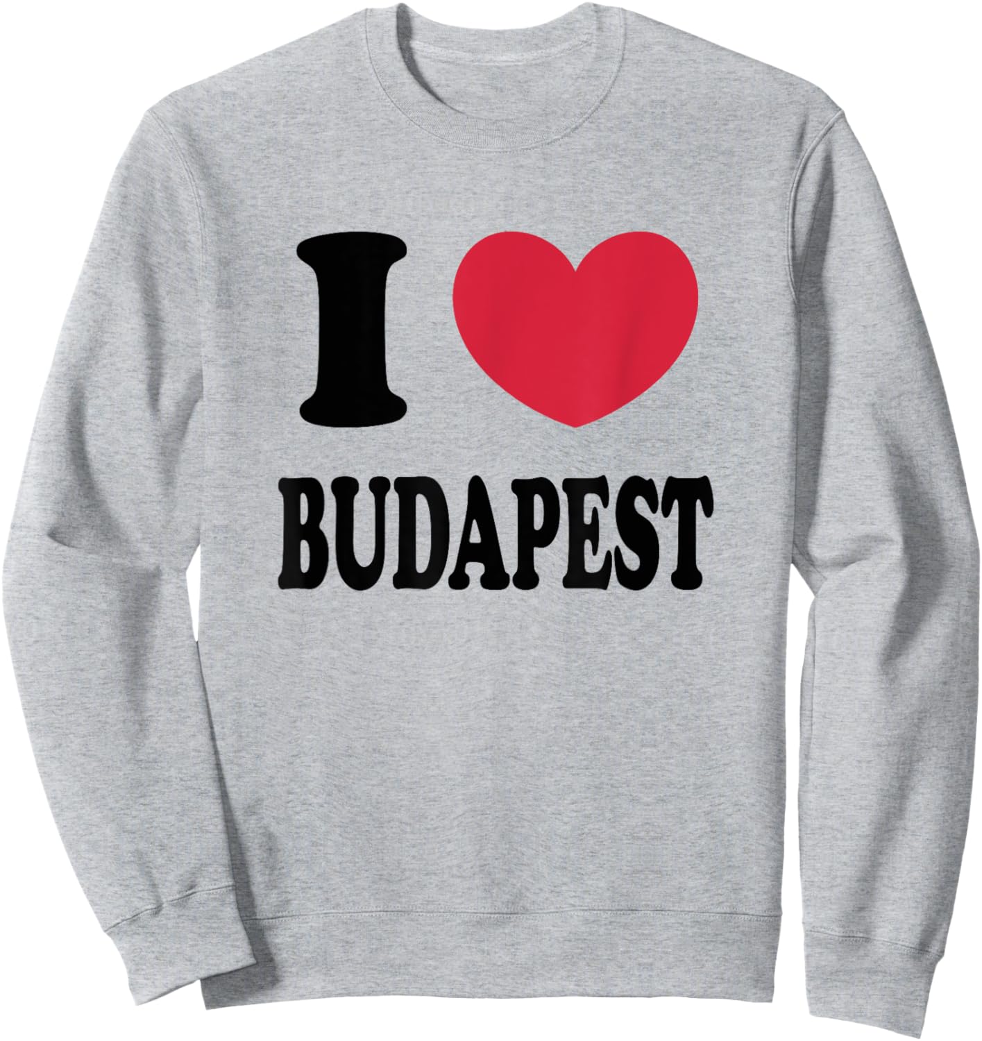 I Love Budapest Sweatshirt - Sweatshirt | Ash