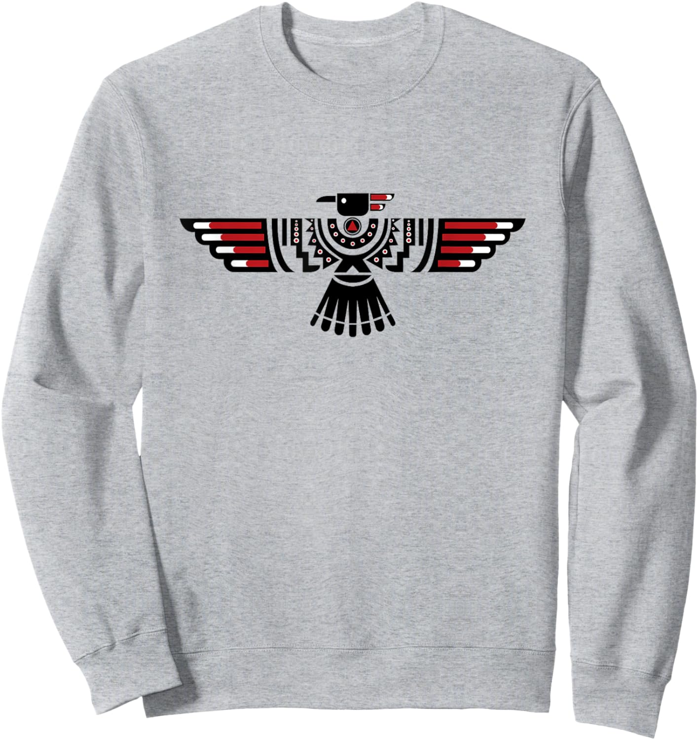 Native American Thunderbird Indigenous Peoples Day Sweatshirt - Sweatshirt | Ash