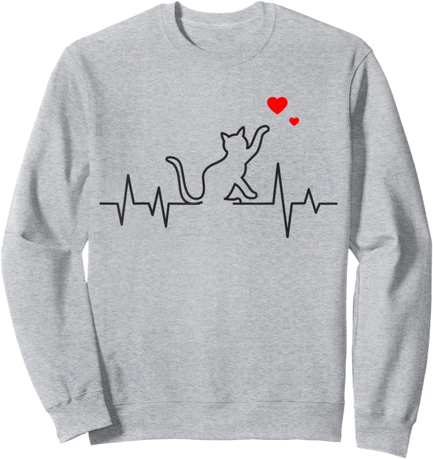 Cat Woman Girl Kitten Sweatshirt - Sweatshirt | Ash