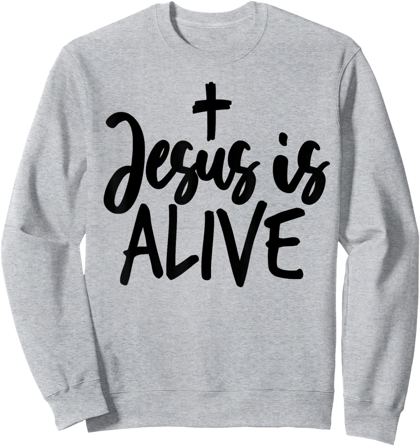 Jesus Is Alive Bible Pride Men Sweatshirt - Sweatshirt | Ash