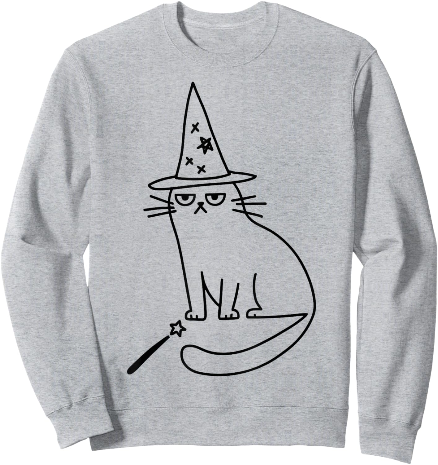 Wizard Cat Meme Funny Halloween Costume Funny Memes Dank Kid Sweatshirt - Sweatshirt | Ash
