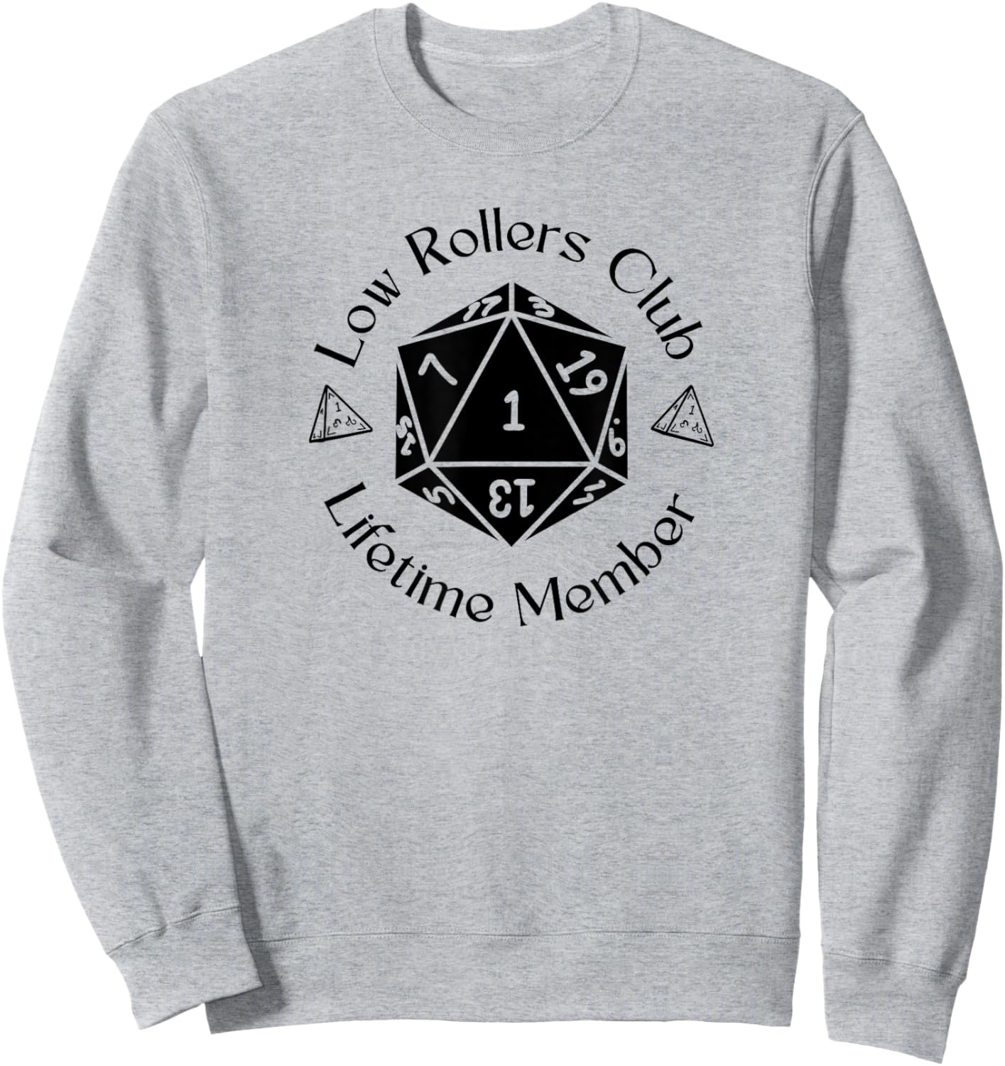 Nomadic Sky Low Rollers Club with D20 for RGP , Small, White Sweatshirt - Sweatshirt | Ash
