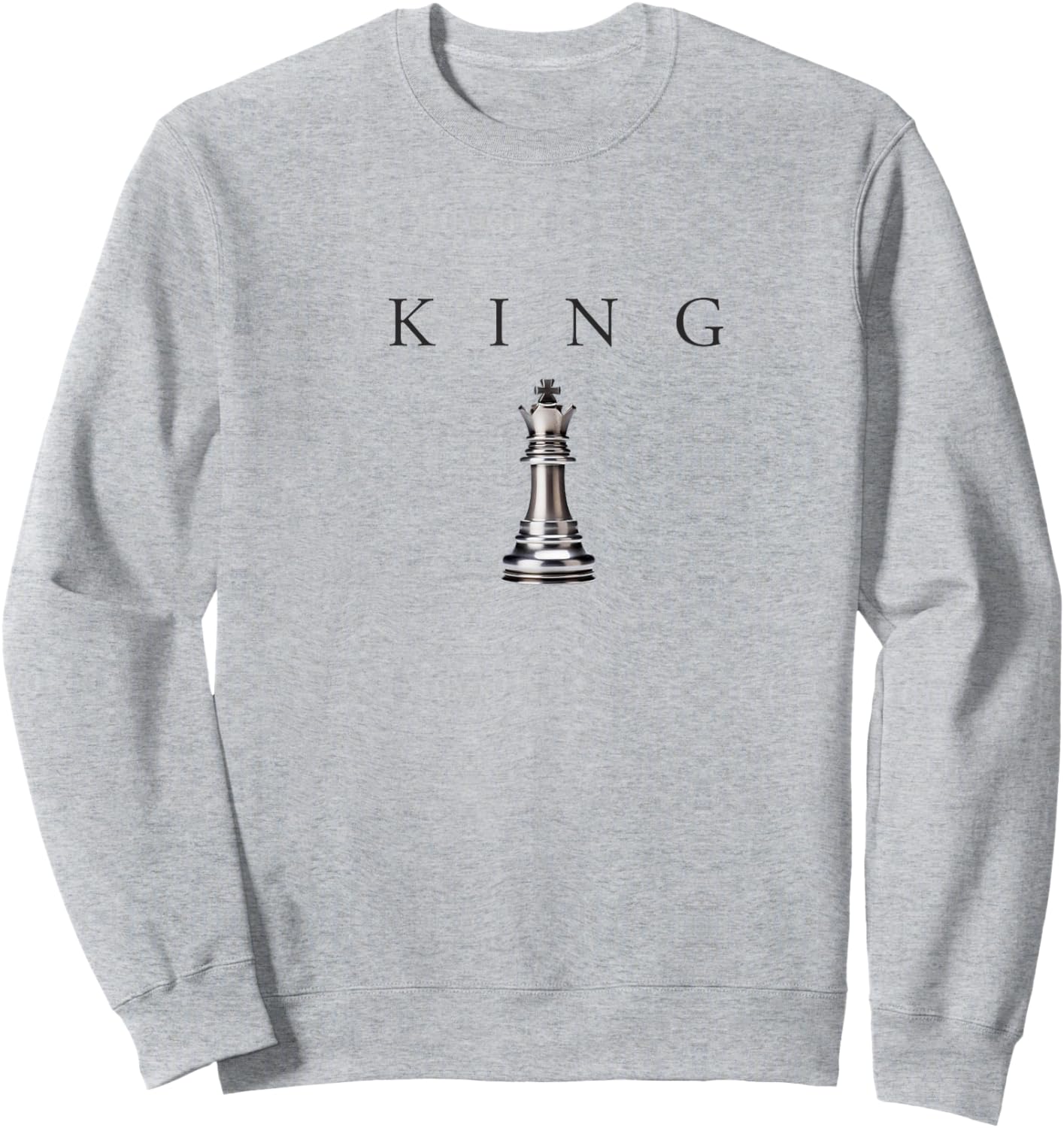 King Chess Status Royal Gamer Kings Streetwear Sweatshirt - Sweatshirt | Ash