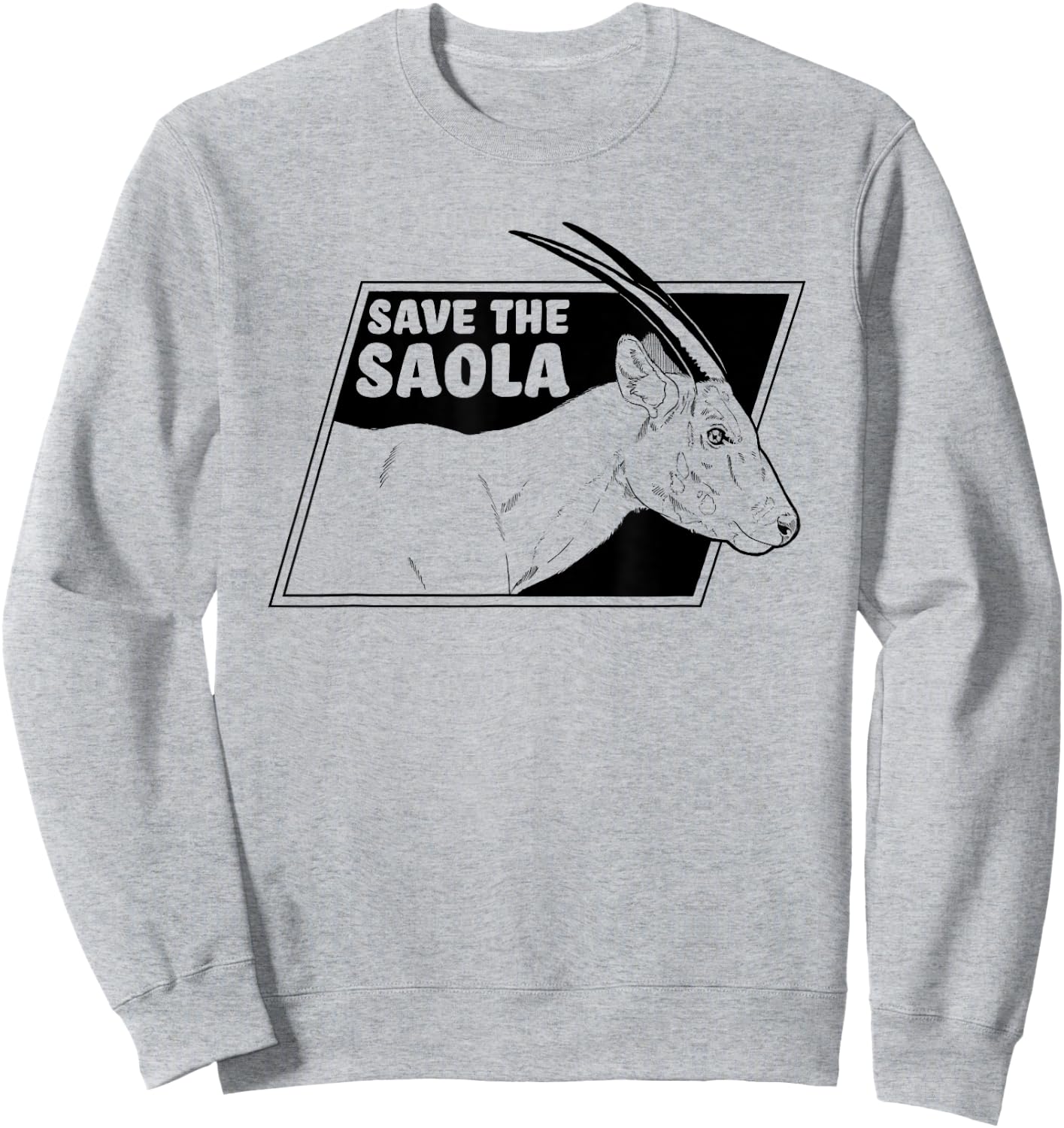 Save The Saola - Asian Unicorn Sweatshirt - Sweatshirt | Ash