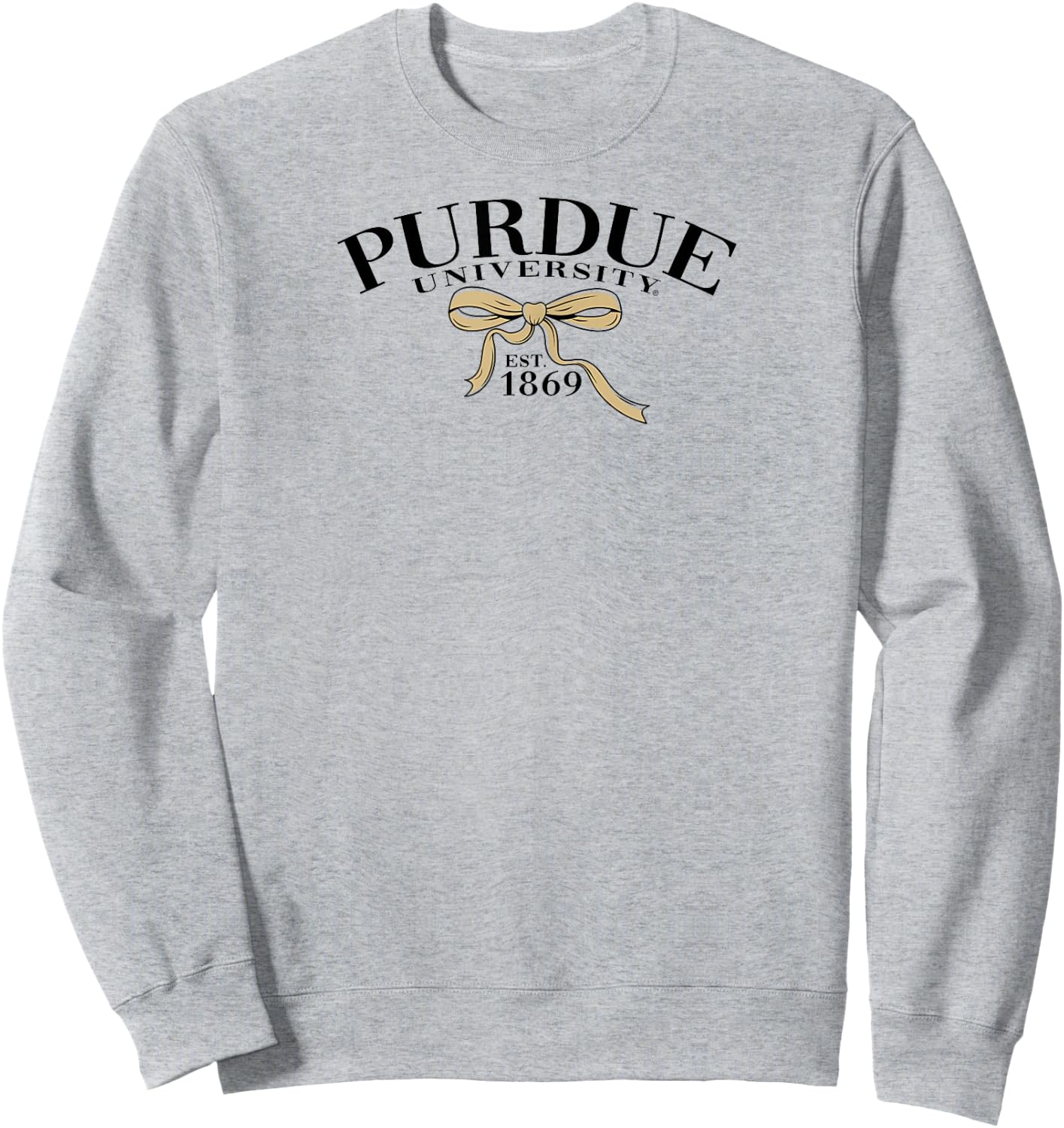 Purdue Boilermakers Bow Arch Officially Licensed Sweatshirt - Sweatshirt | Ash