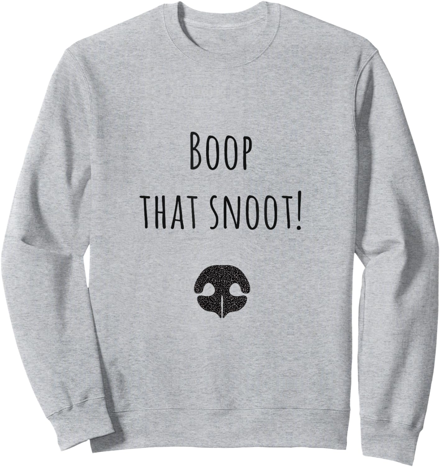 Dog Lovers Gift 'Boop That Snoot' Funny Women Kids Sweatshirt - Sweatshirt | Ash