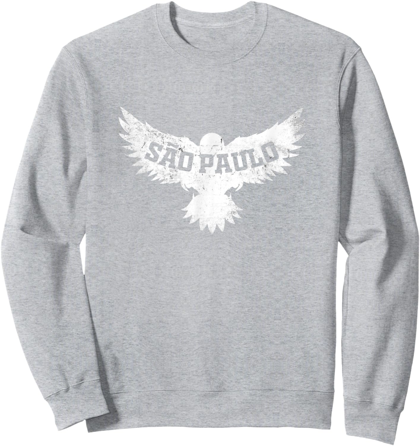 São Paulo Brazil Vacation Brasil Eagle Retro Vintage Sweatshirt - Sweatshirt | Ash