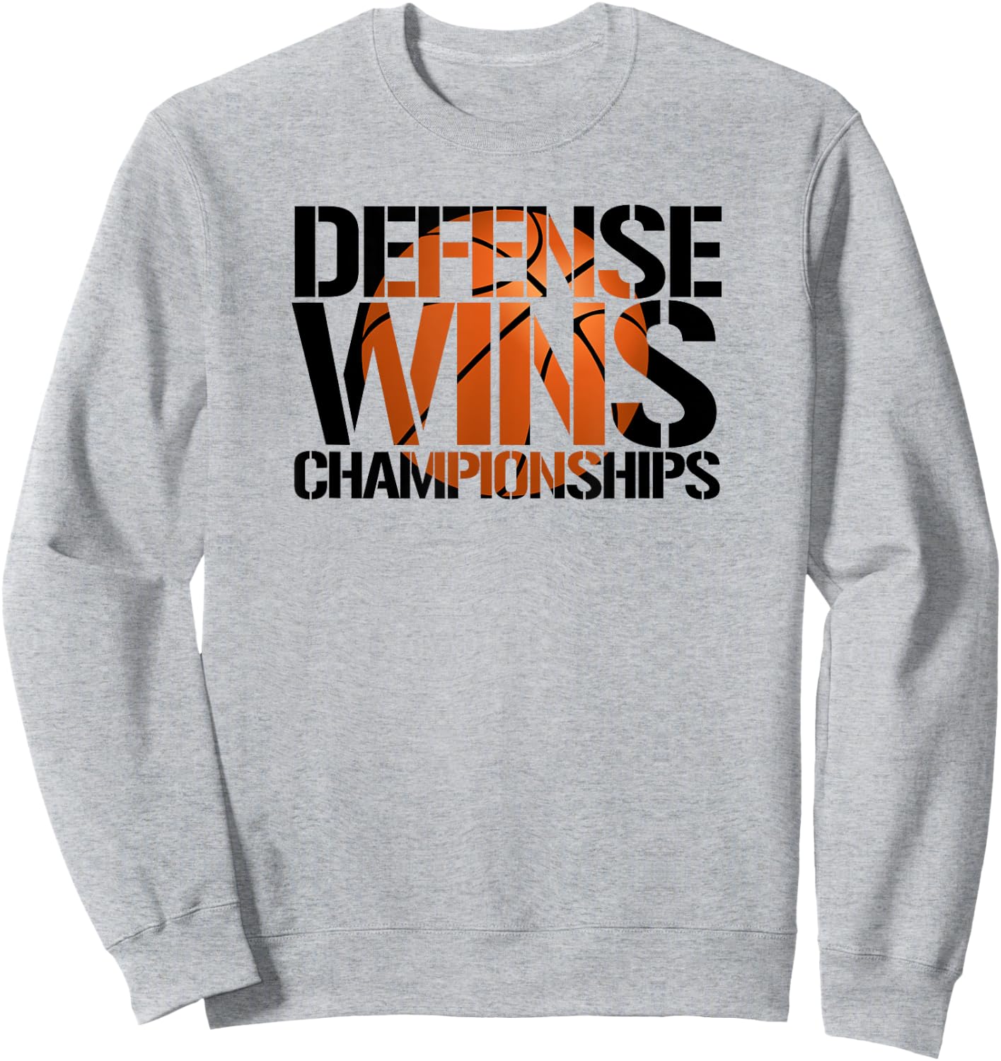 Defense Wins Championships basketball team logo Sweatshirt - Sweatshirt | Ash