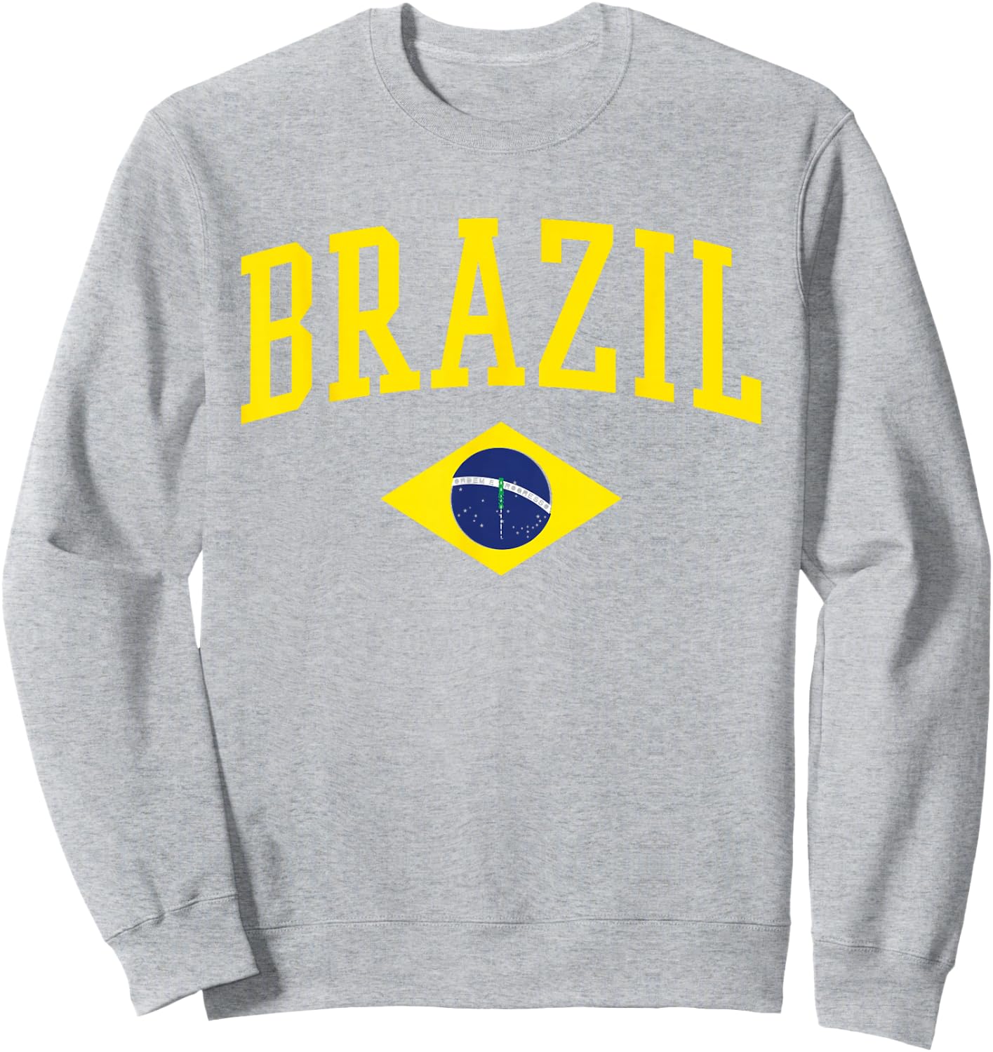 Brazil Flag Green Brasil Sweatshirt - Sweatshirt | Ash